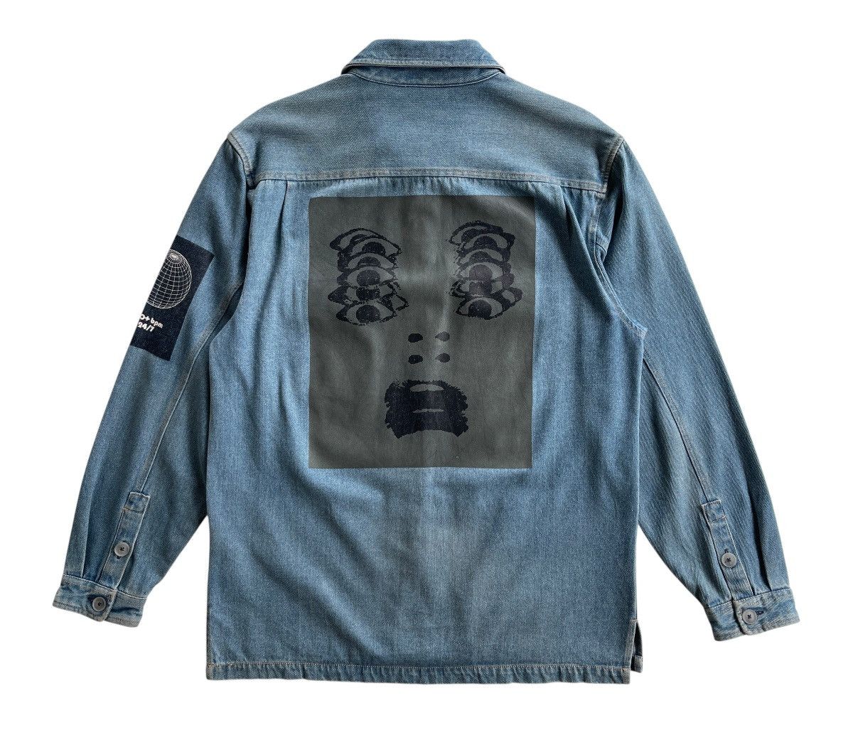 Japanese Brand Urban Outfitters Distressed Denim Shirt Size US L / EU 52-54 / 3 - 4 Thumbnail