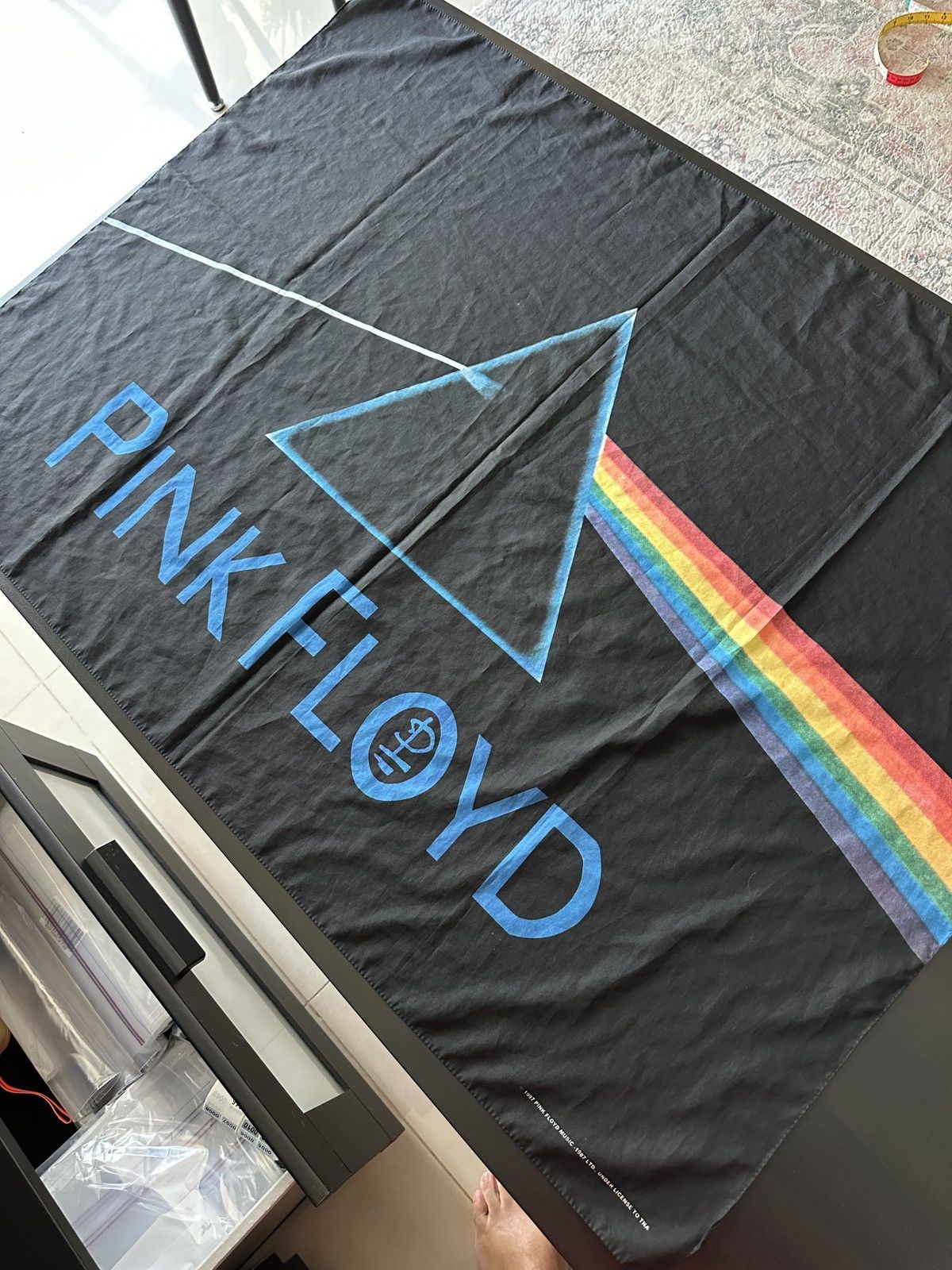 Pink Floyd Vintage Pink Floyd “Dark Side Of The Moon” wall banner Size ONE SIZE - 2 Thumbnail