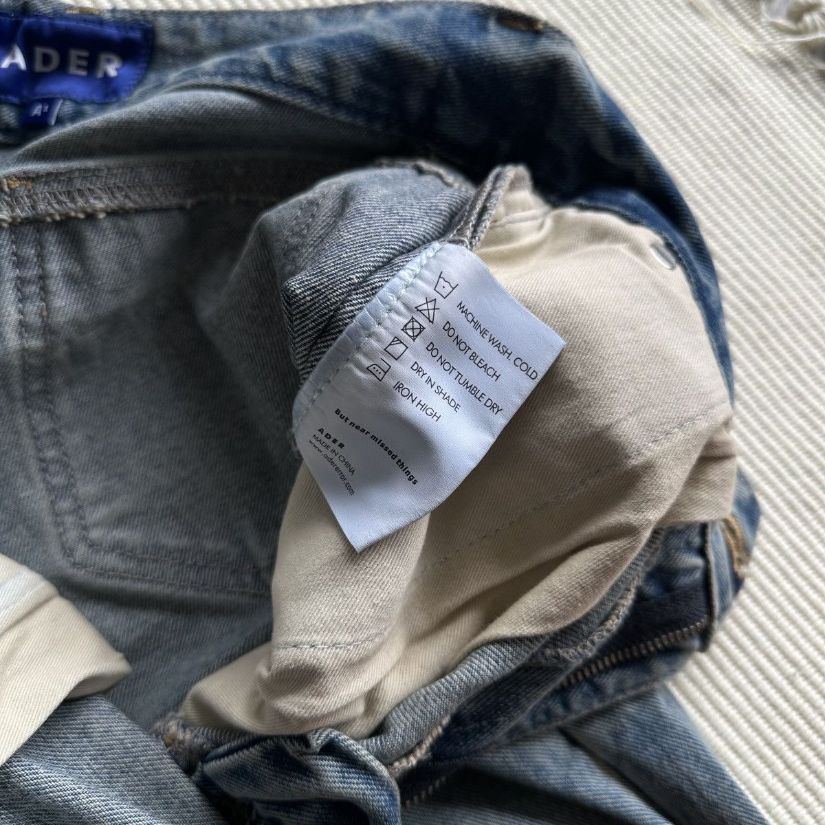 Ader Error ADER Error Distressed Denim Japanese Style Blue Jeans Size US 26 / EU 42 - 5 Thumbnail