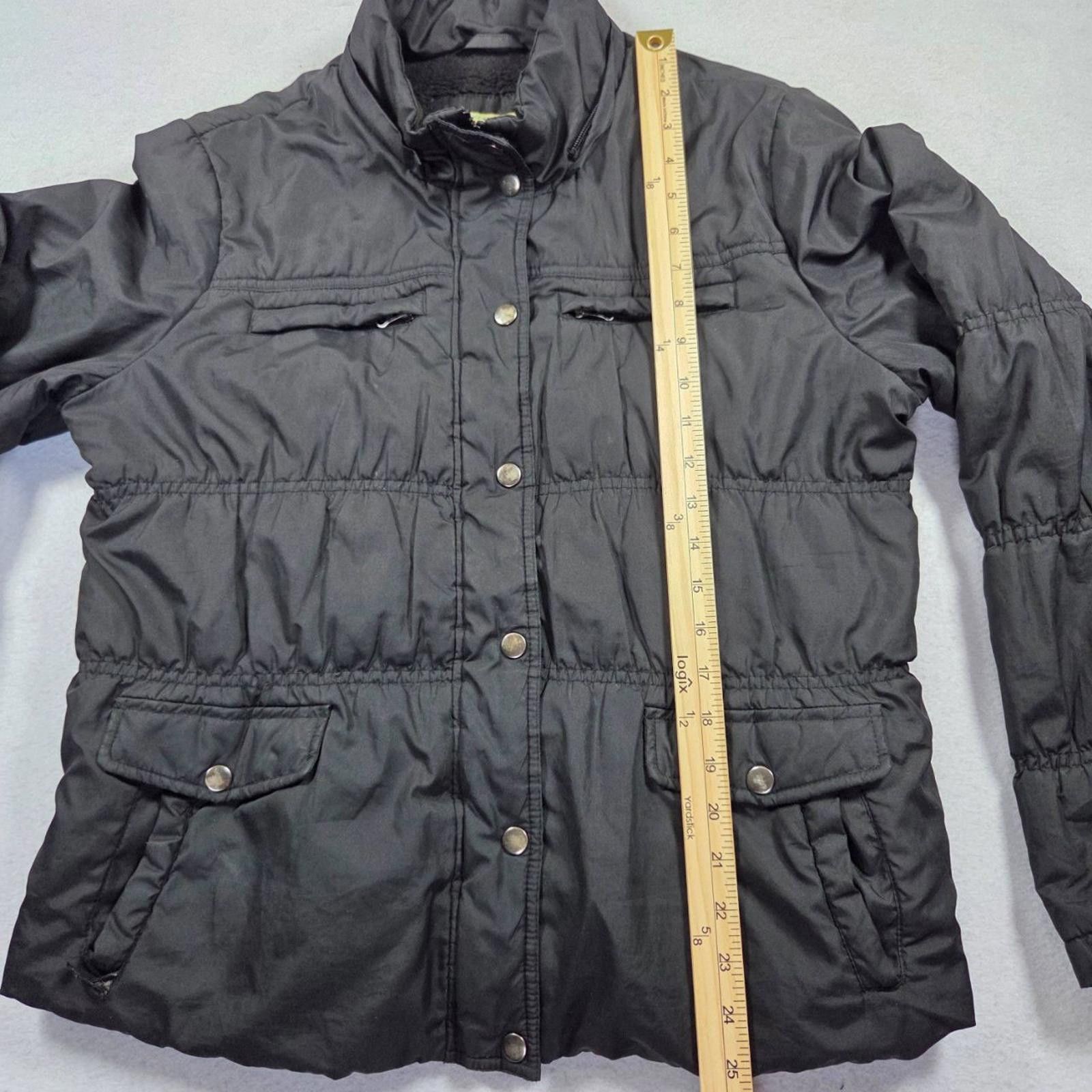 Designer Maralyn & Me Womens XL Black Quilted Puffer Winter Jacket Size XL / US 12-14 / IT 48-50 - 8 Thumbnail