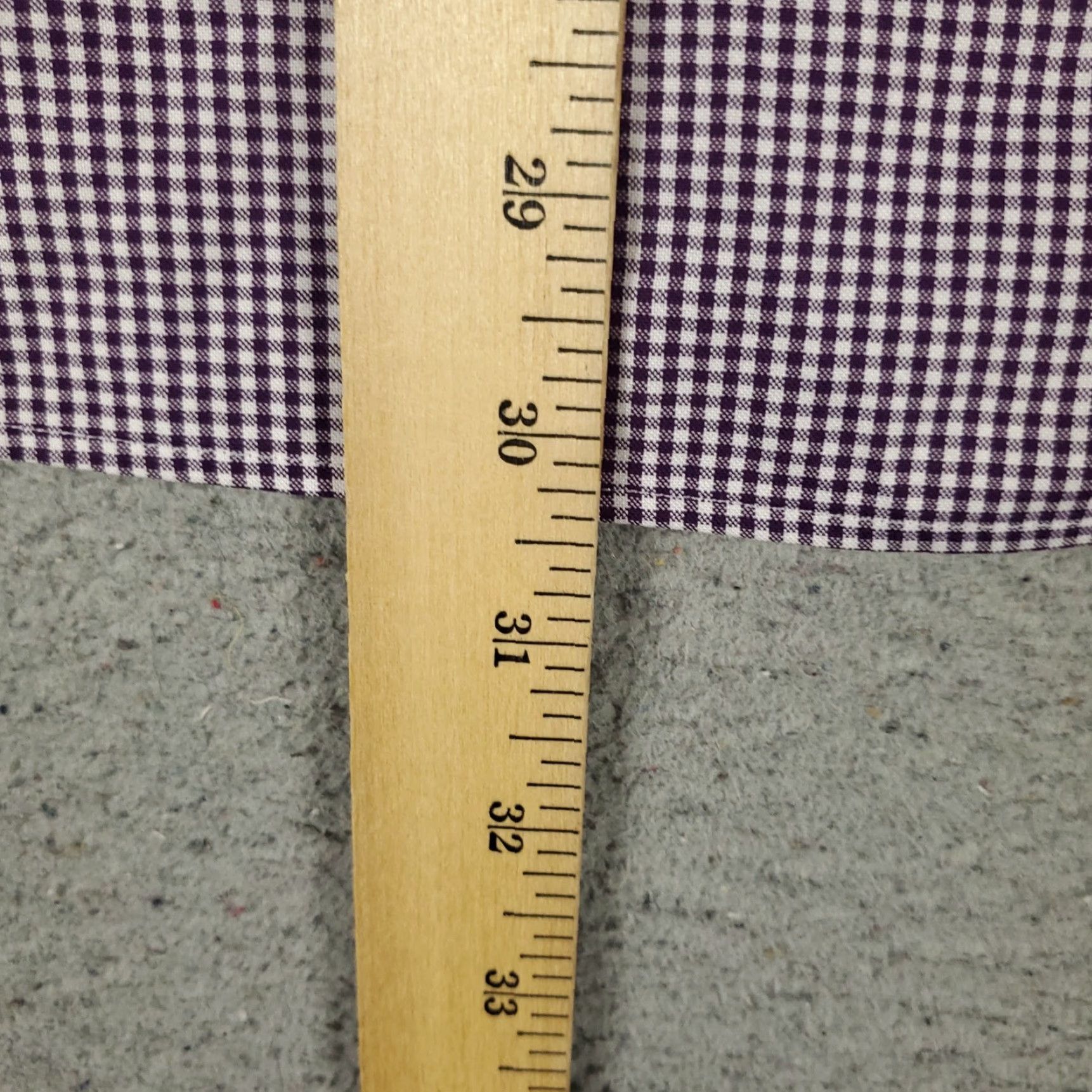 Brooks Brothers Brooks Brothers Shirt Mens 16 Purple Check Dress Button Up Long Sleeve Size 42R - 4 Thumbnail
