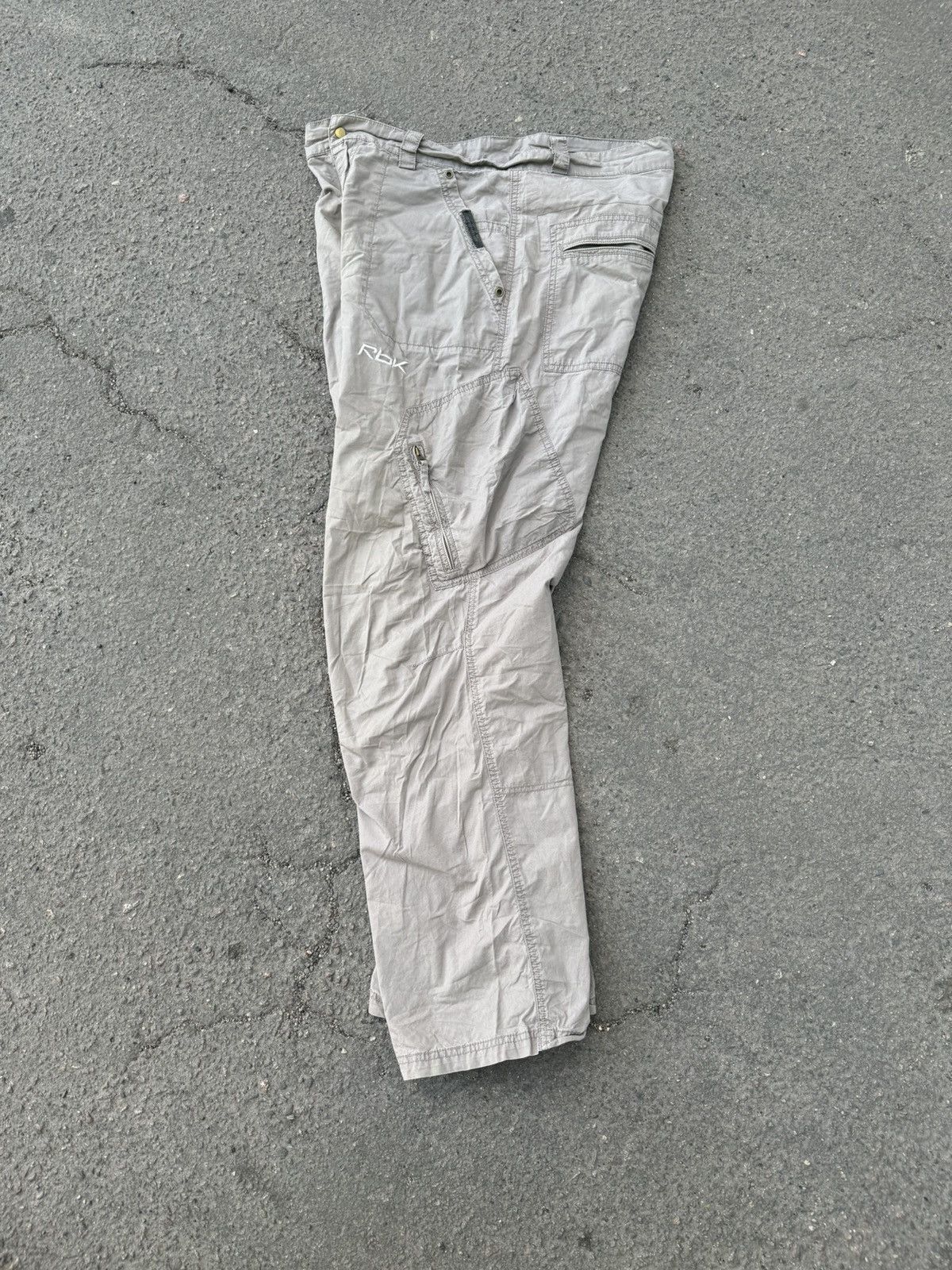 Japanese Brand × Reebok × Vintage Vintage Reebok Parachute Pants Baggy Cargo utility Size US 34 / EU 50 - 3 Thumbnail