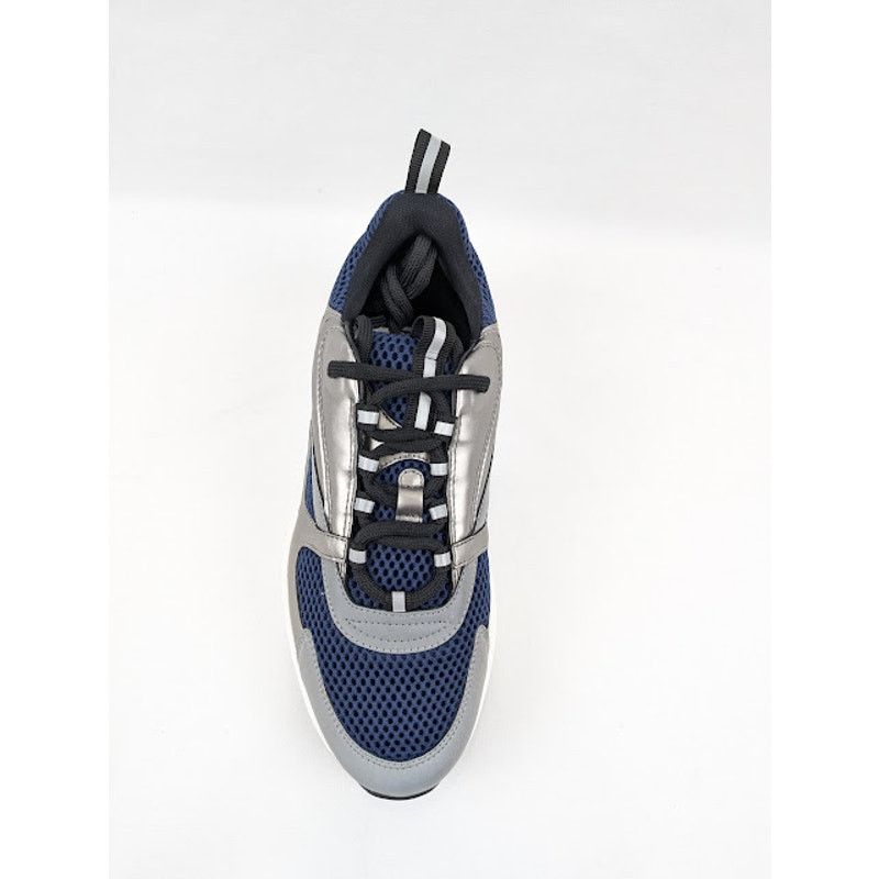 Dior o1rshd1 B22 Calfskin Mesh Sneakers in Grey/Blue Size US 8 / EU 41 - 7 Thumbnail