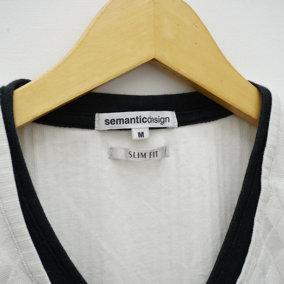 semanticdesign Semanticdesign Argyle V NECK LS Japan Streetwear IFSIX STYLE Size US M / EU 48-50 / 2 - 3 Thumbnail