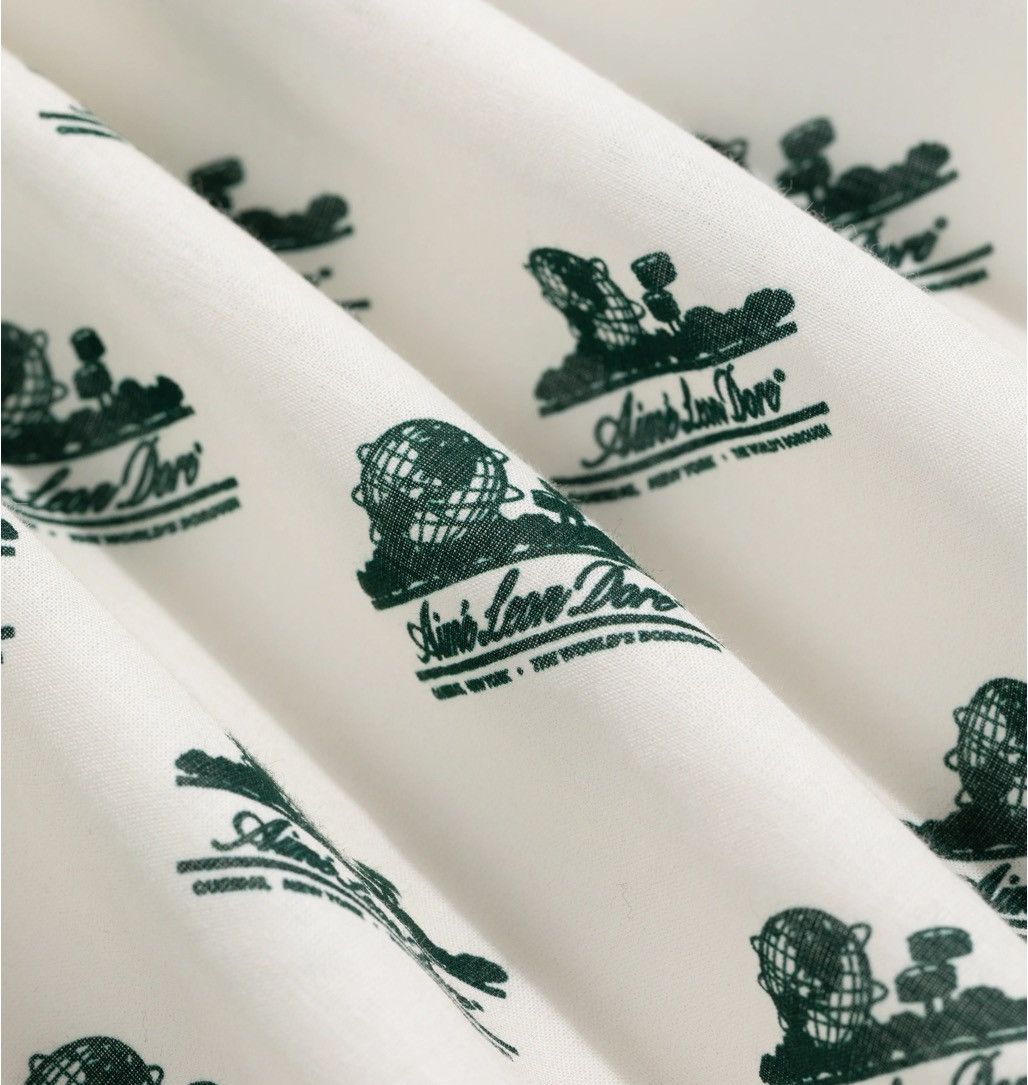 Aime Leon Dore ALD Aime Unisphere Repeat Print Bandana Cream & Green Size ONE SIZE - 2 Thumbnail