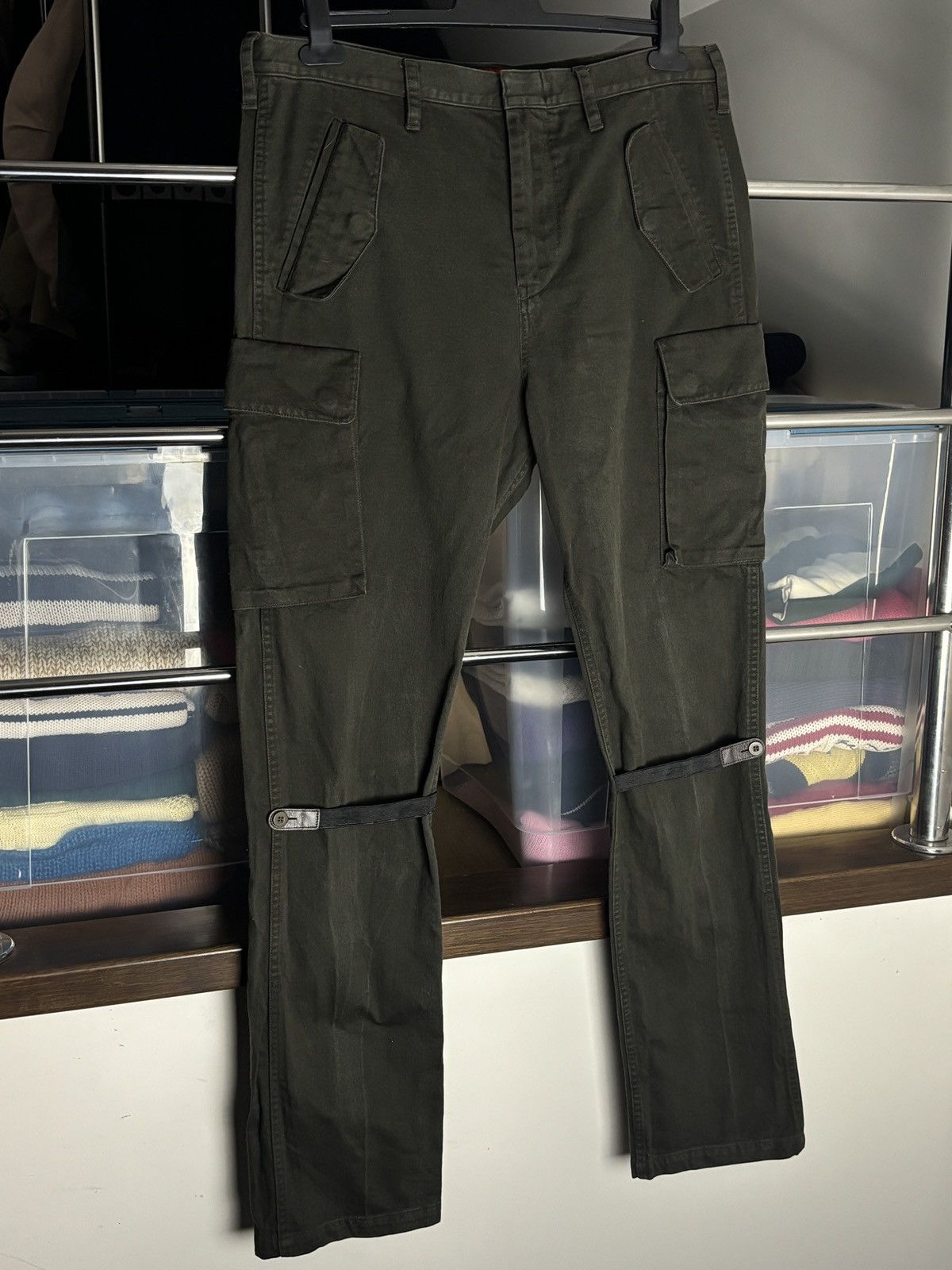 A.P.C. × Kanye West APC x Kanye West Archive Rare Military Cargo Army Pants Size US 34 / EU 50 - 2 Thumbnail