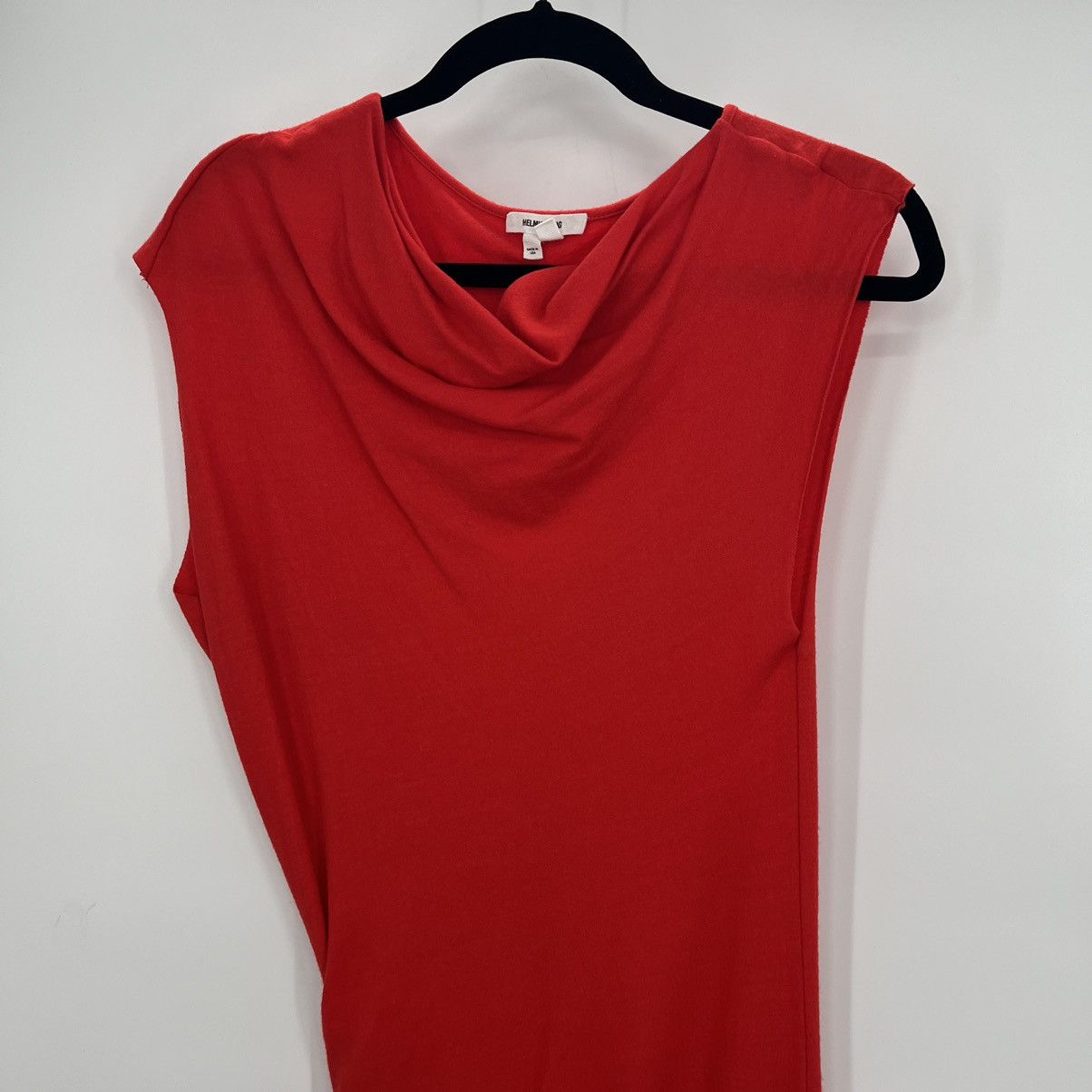 Helmut Lang Helmut Lang 100% Wool Asymmetrical Jersey Mini Dress Bodycon Size S / US 4 / IT 40 - 8 Thumbnail