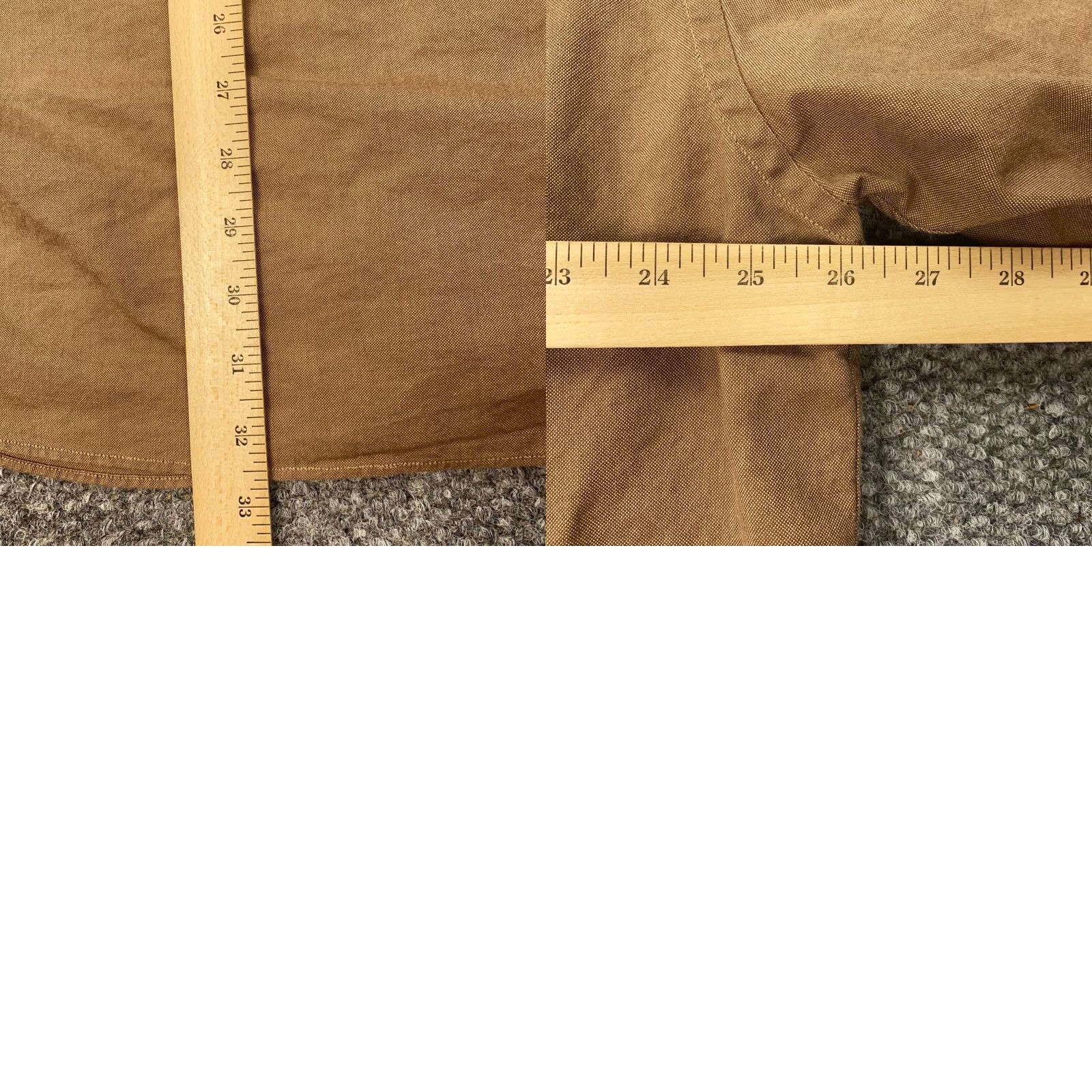 Nautica VINTAGE Nautica Shirt Mens 17.5 Brown Oxford Button-Down Long Sleeve 100% Cotton Size 17.5 Regular Mens Size US XL / EU 56 / 4 - 8 Thumbnail