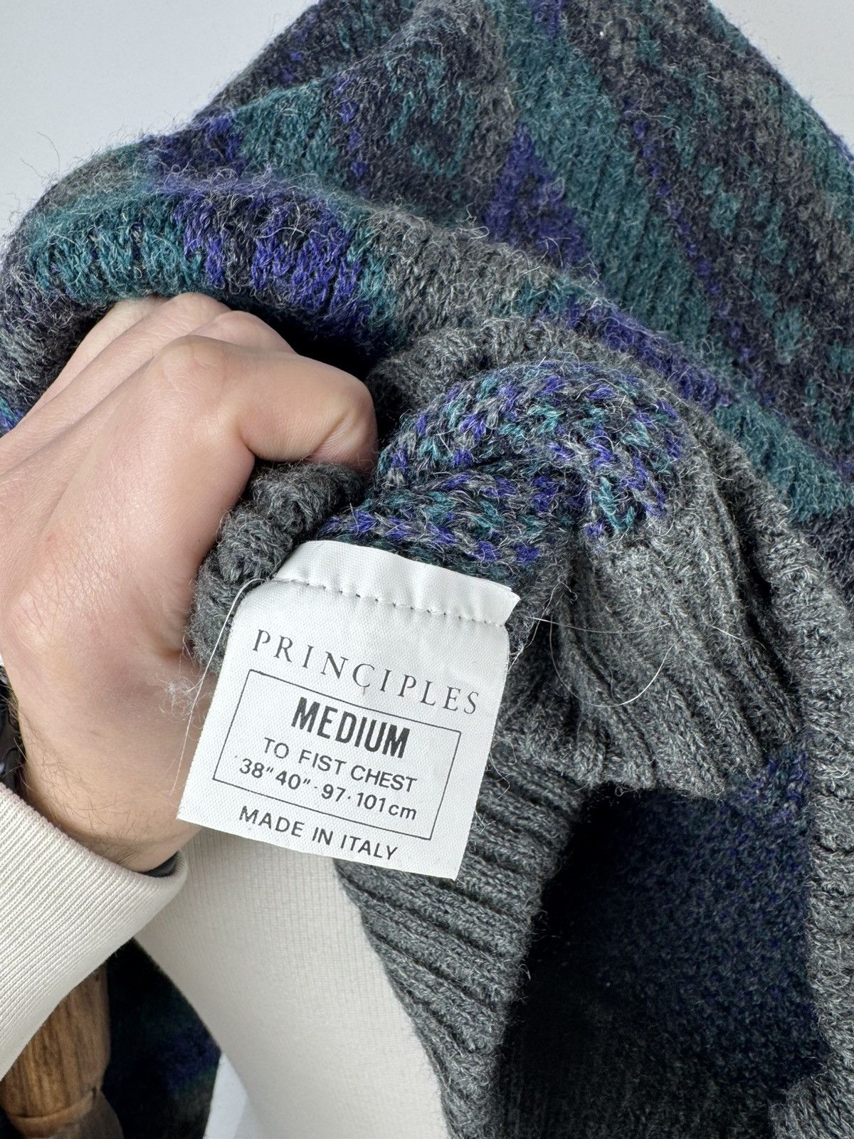 Principe × Vintage Vintage Principles Abstract Pattern Sweater Retro Pullover M Size US M / EU 48-50 / 2 - 6 Thumbnail