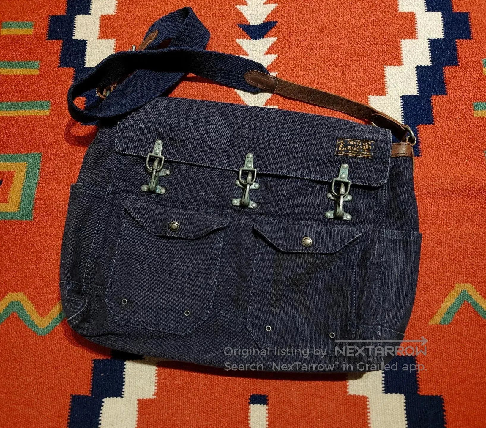 RRL Ralph Lauren Nautical Shoulder Bag.