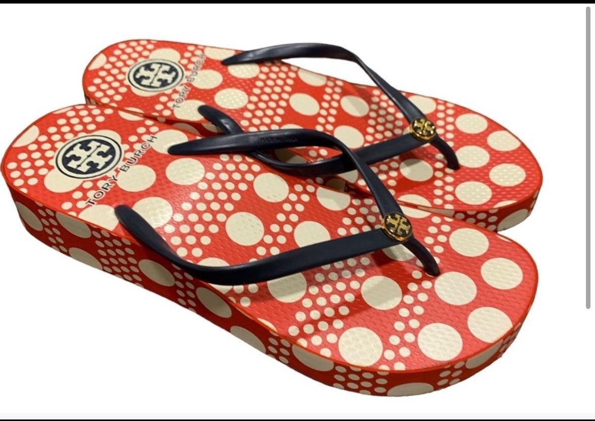 Tory Burch Tory Burch Thandie Polkadot summer red sandals SZ-8.5 Size US 8.5 / IT 38.5 - 2 Thumbnail