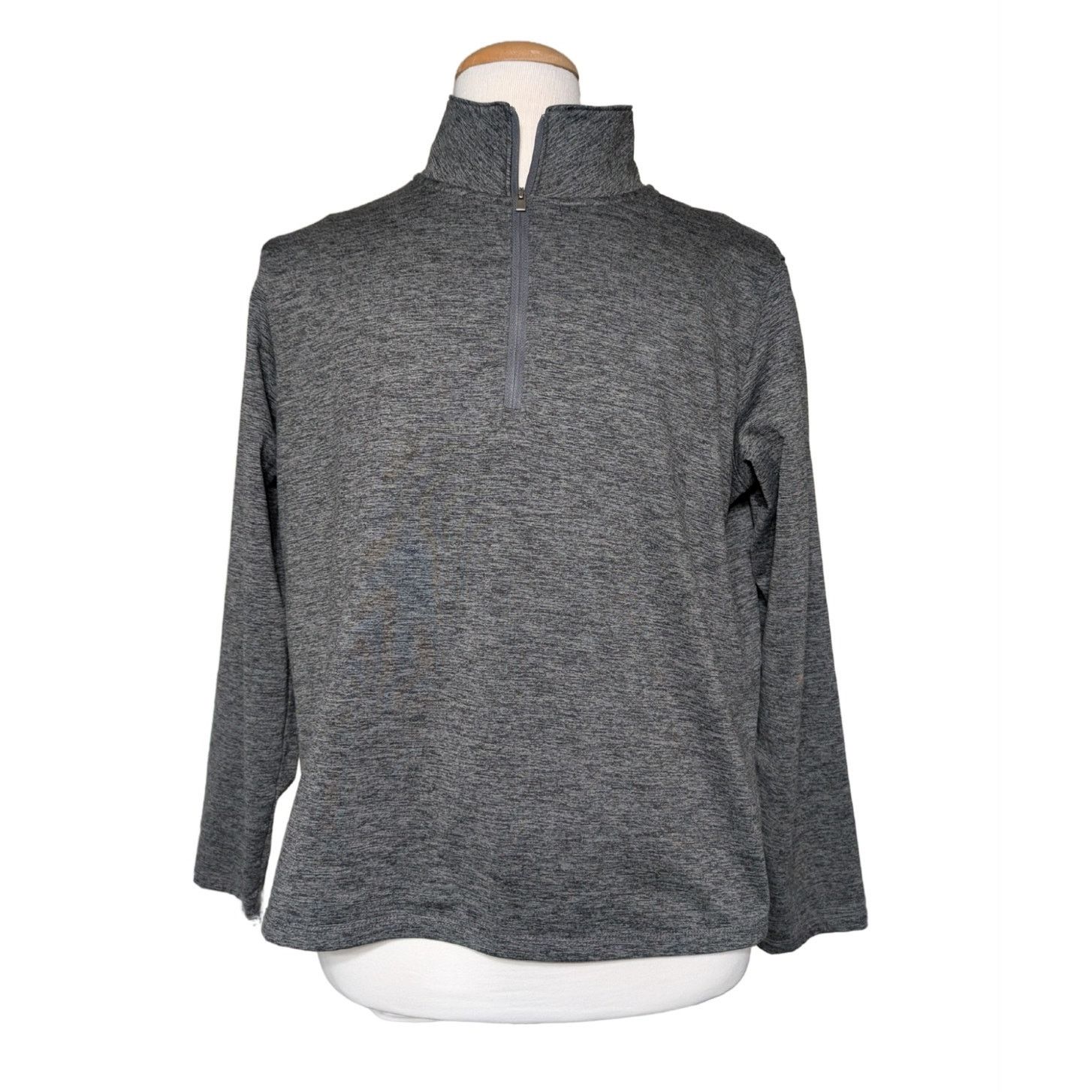Unknown London Stretch the Rules Gray Quarter Zip Pullover XL Athletic Top Size L / US 10 / IT 46 - 1 Thumbnail