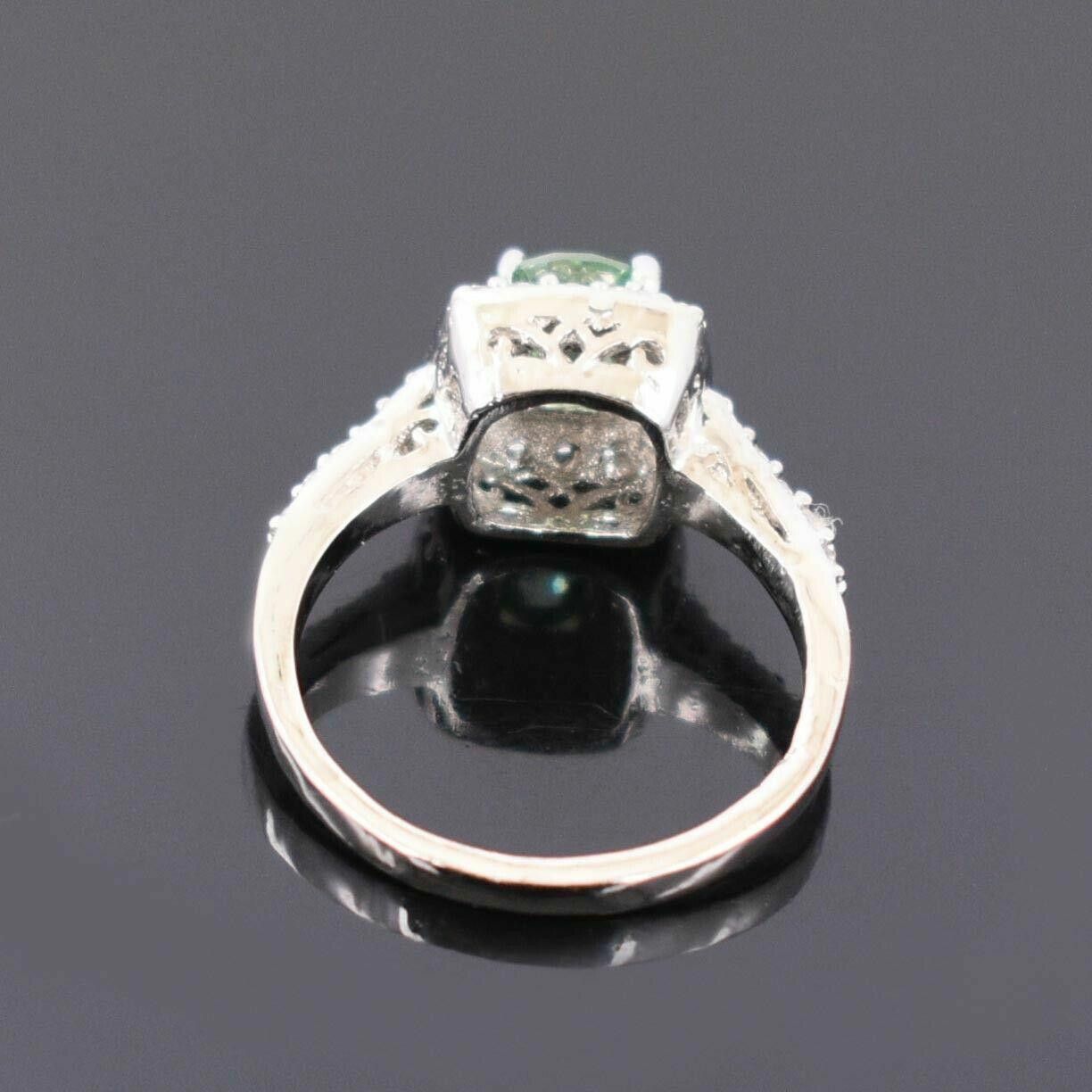 Handmade Hand Made Sterling Silver Blue Diamond Pave Ring 1.20 Cts Size ONE SIZE - 5 Thumbnail