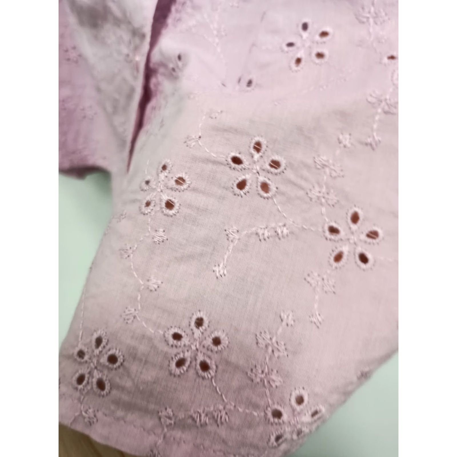 Vintage Candace Cameron Bure Shirt 1X Pink Eyelet Floral Embroidered Cottagecore Womens Size XL / US 12-14 / IT 48-50 - 4 Thumbnail