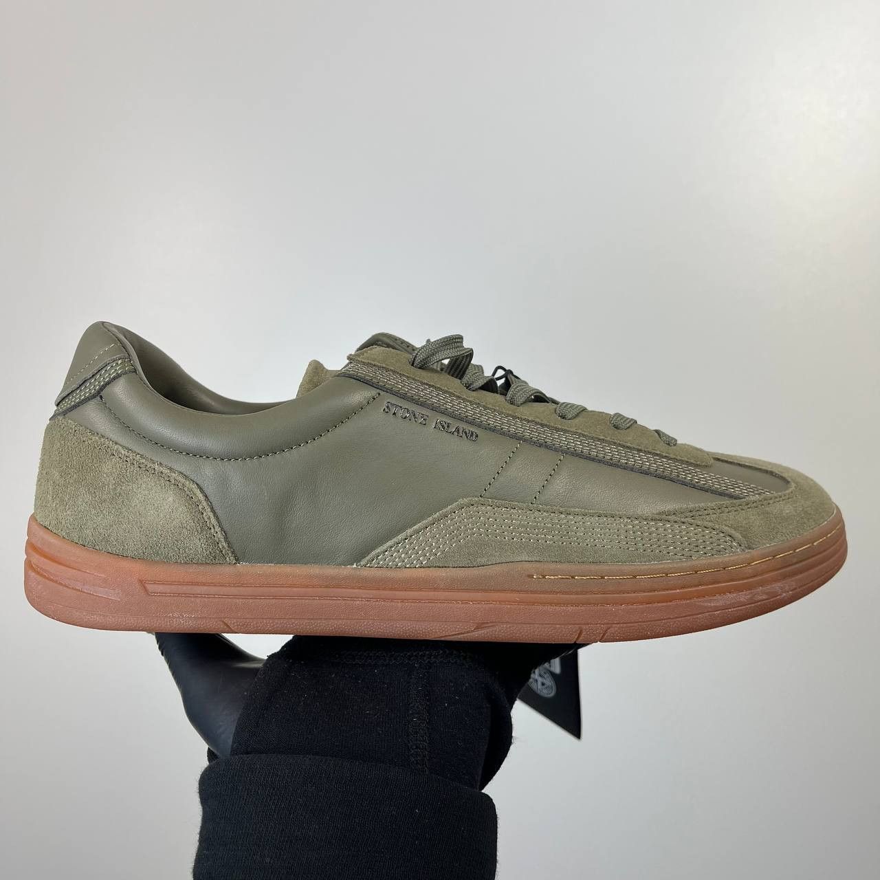Stone Island Stone Island Sneakers 77FWS0101 V0054 Olive Green Gum EU 42 Size US 9 / EU 42 - 4 Thumbnail