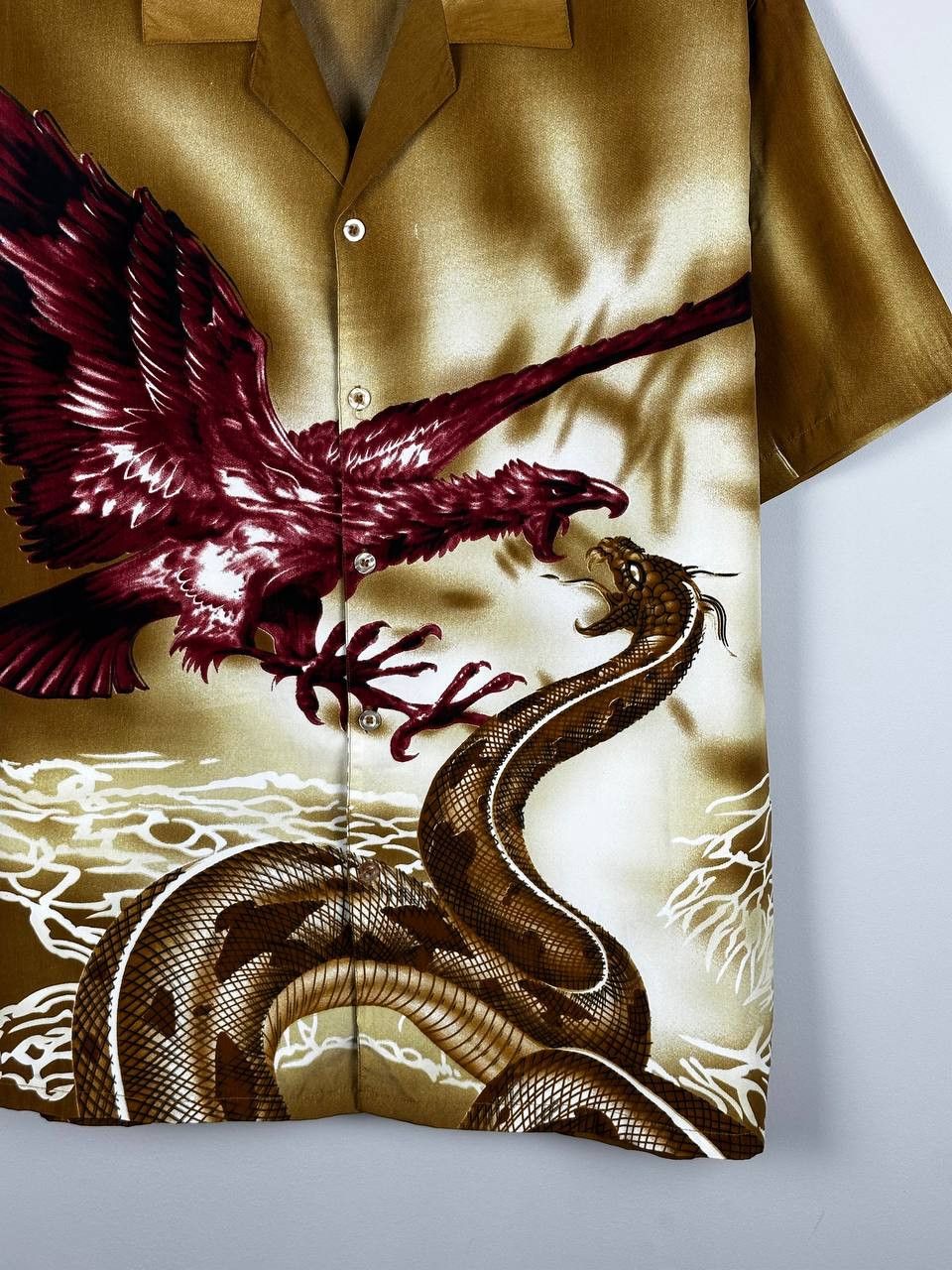 Japanese Brand Japanese Brand Dragon And Snake Hawaii Camp Collar Shirt Size US M / EU 48-50 / 2 - 4 Thumbnail