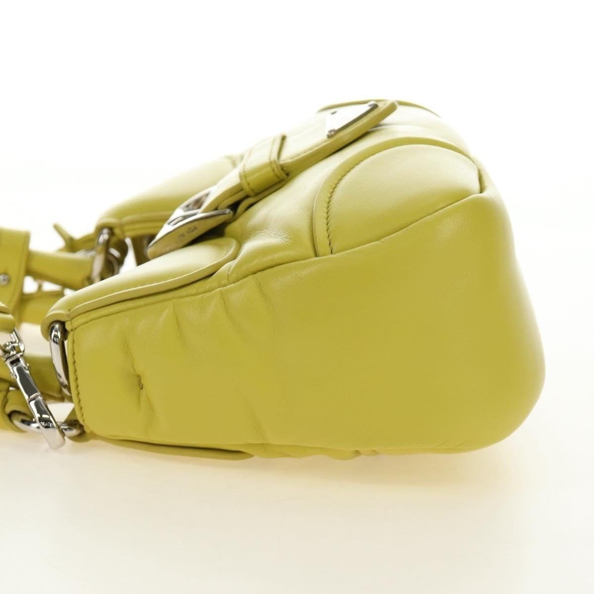 Prada Prada Saffiano Galleria Handbag Yellow Size ONE SIZE - 4 Thumbnail