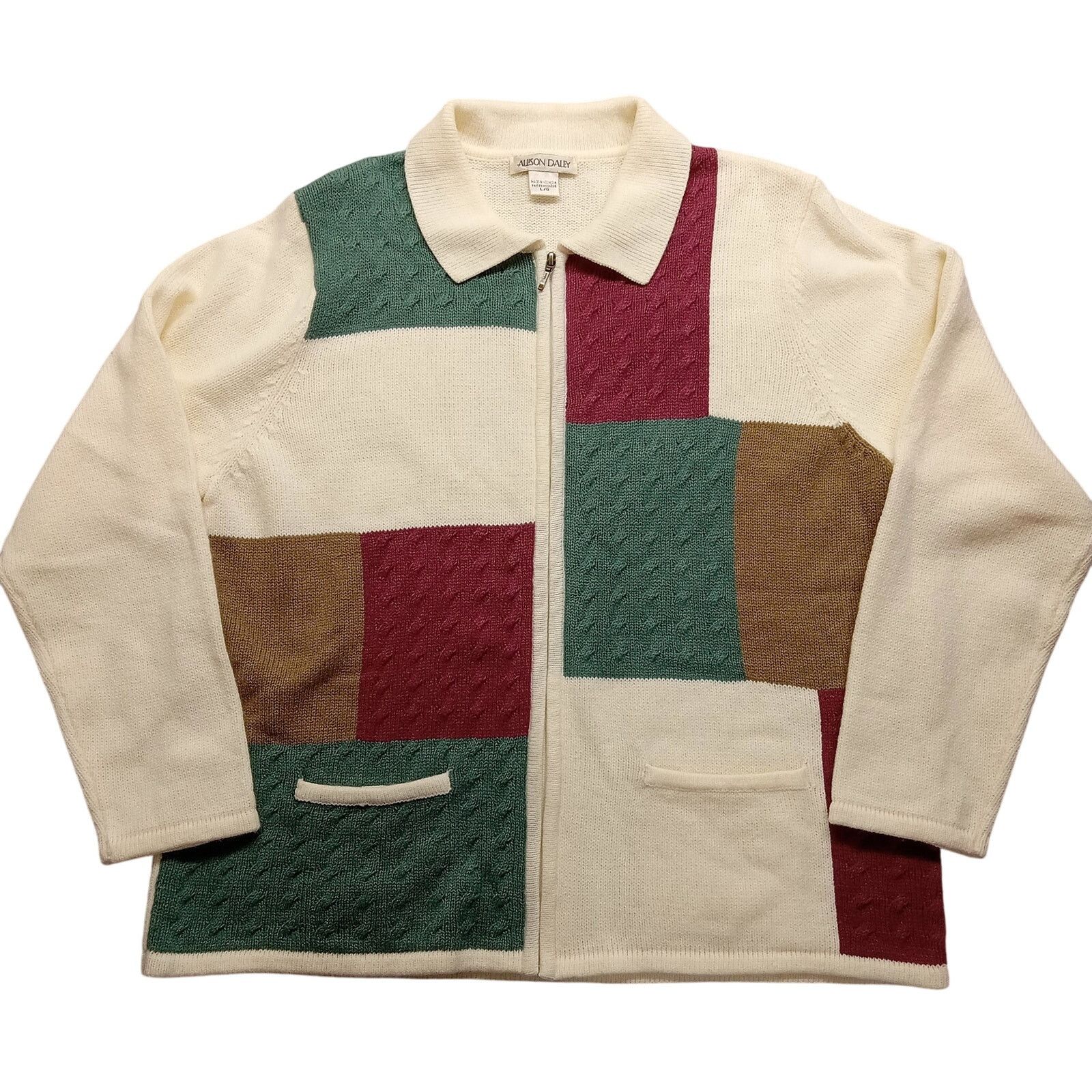 & Other Stories Vintage Allison Daley Sweater Jacket L Women's Zip Cardigan Size L / US 10 / IT 46 - 1 Thumbnail