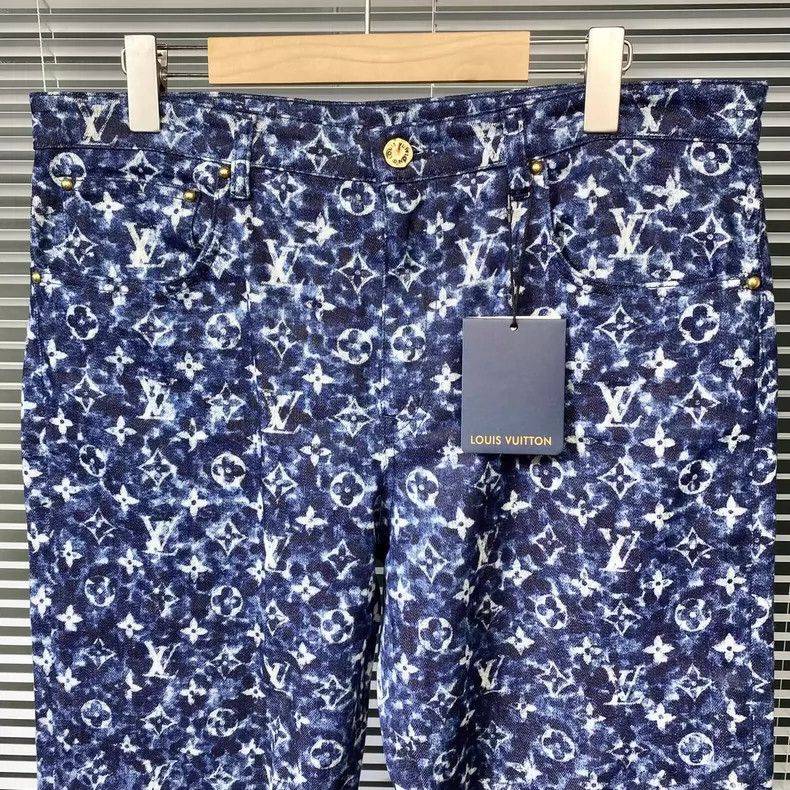 Louis Vuitton LOUIS VUITTON FW23 Full Print Jeans 2504-Nextarrow Size US 33 - 3 Thumbnail