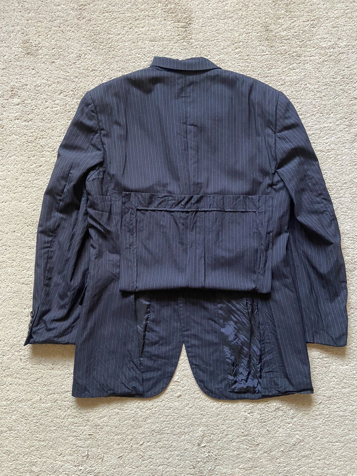 Burberry Vintage Burberry London Stripe 3 Button Blazer Jacket Size 40R - 17 Thumbnail