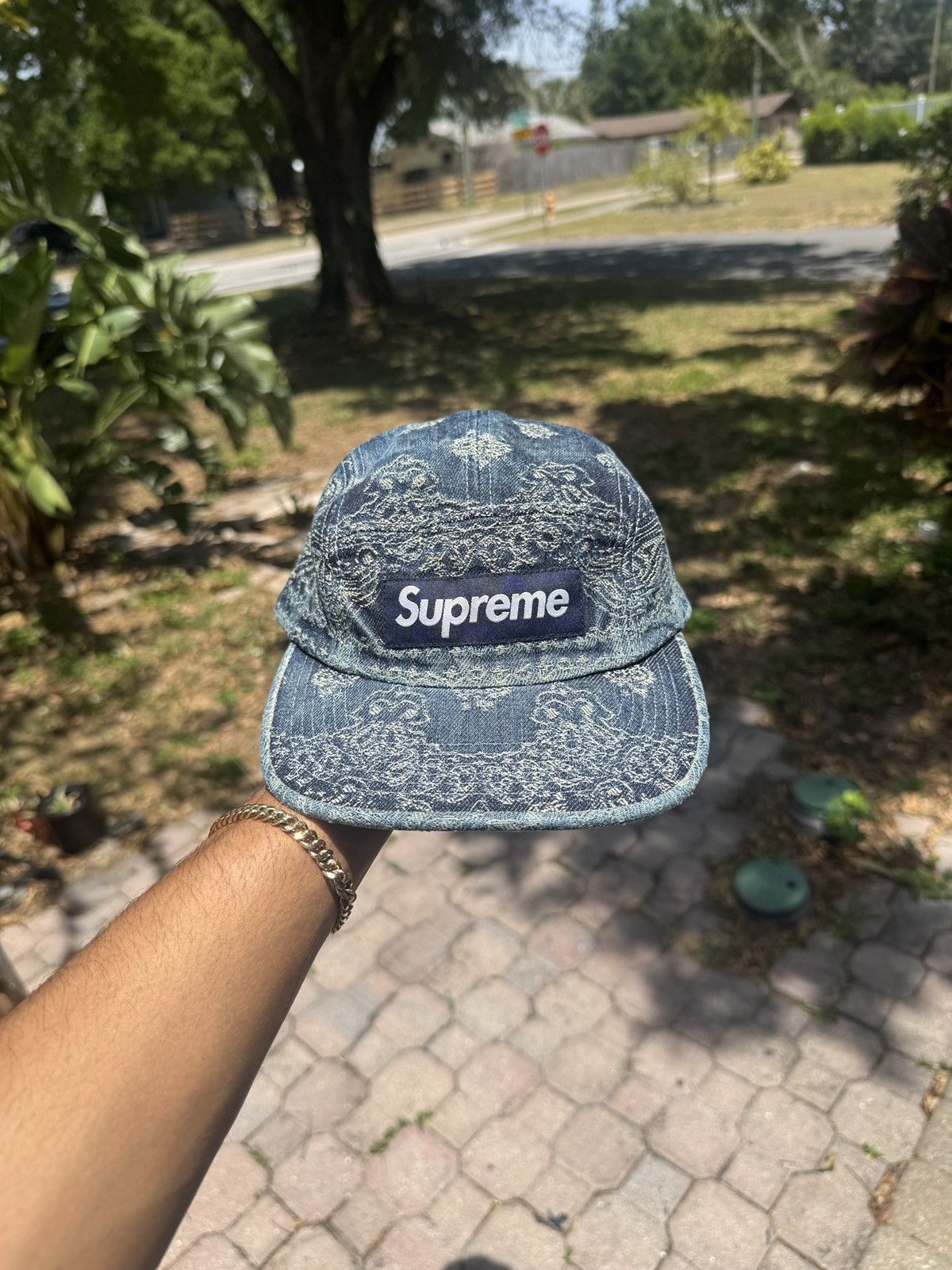 Supreme Denim Hat | Grailed