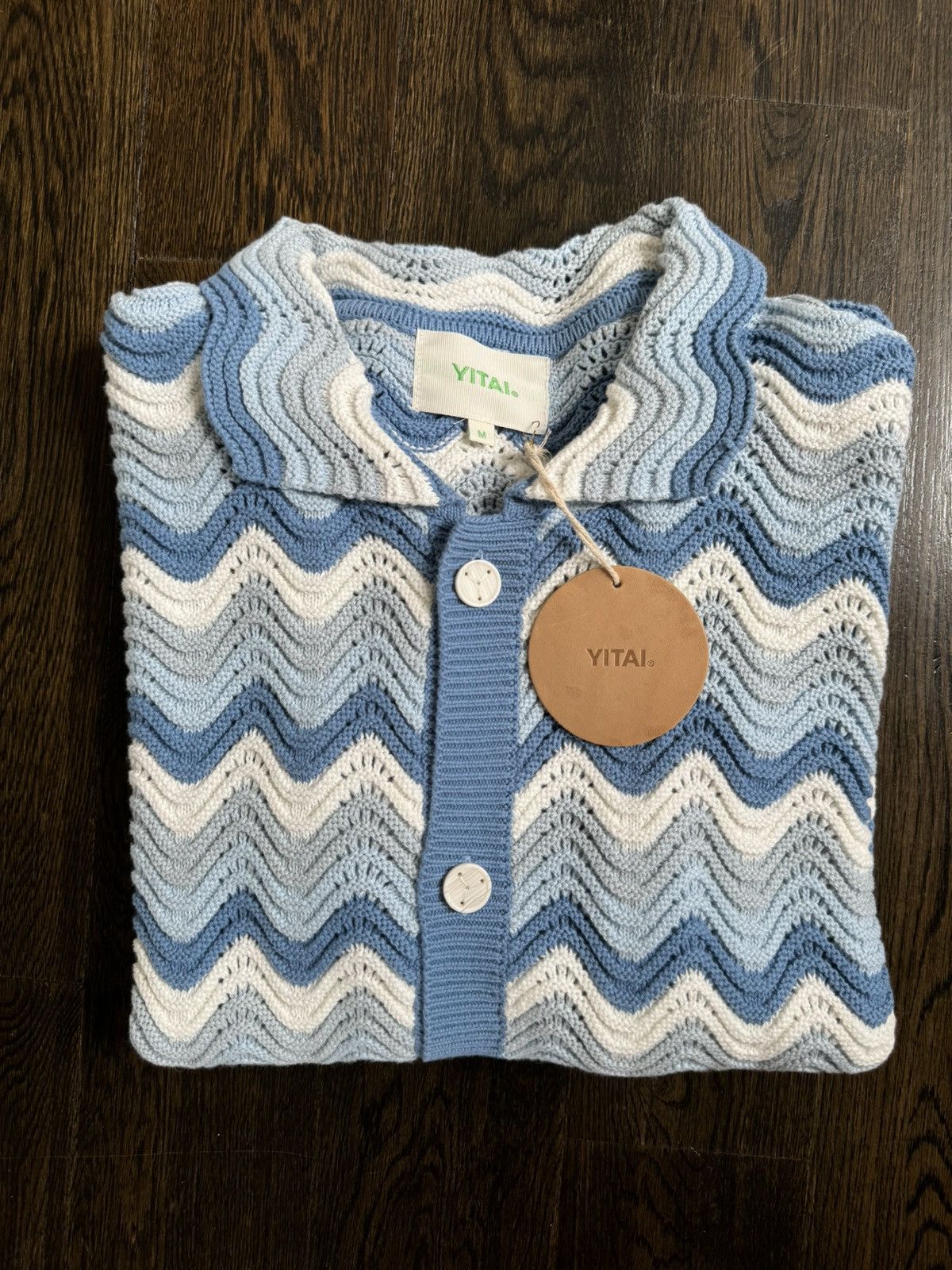 YITAI Azure Shale Stitch Button-Up Size US M / EU 48-50 / 2 - 2 Thumbnail