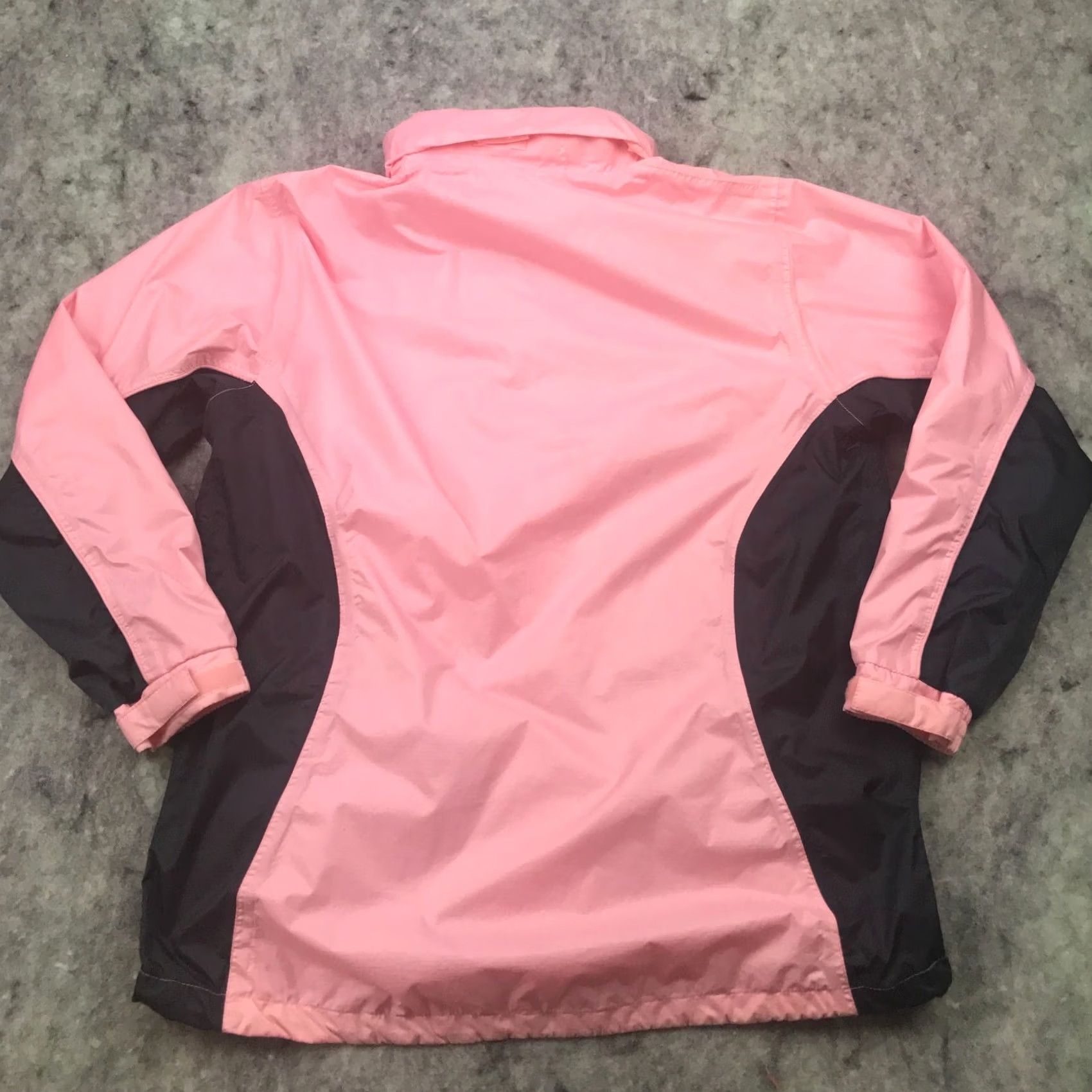 CO The Weather Co. Womens Jacket Large Pink Packable Hood Zip Up Windbreaker Size L / US 10 / IT 46 - 6 Thumbnail