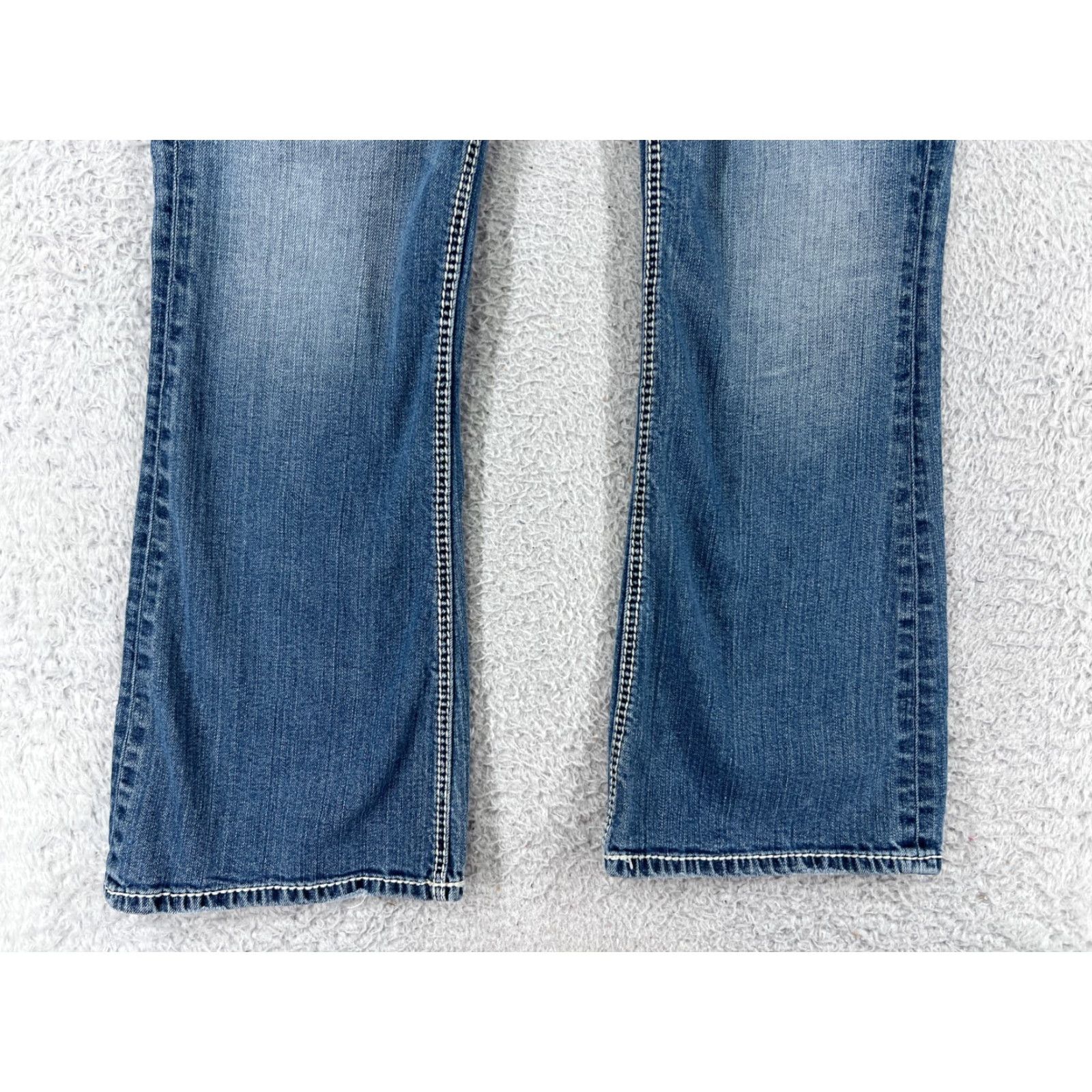 Silver Jeans Co. Silver Jeans Womens Bootcut Jeans 30 Blue Denim 90s Style Regular Fit Stretch Pockets Size 30" / US 8 / IT 44 - 2 Thumbnail