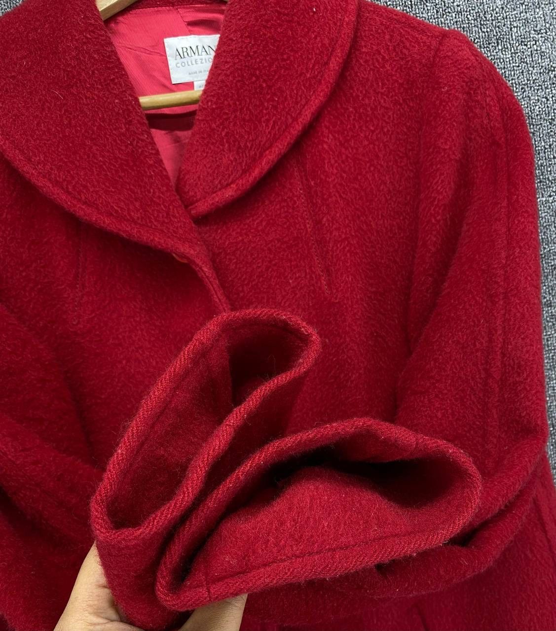 Armani Collezioni Vintage Armani Collezioni Italian Wool Coat Long Jacket Size M / US 6-8 / IT 42-44 - 16 Thumbnail