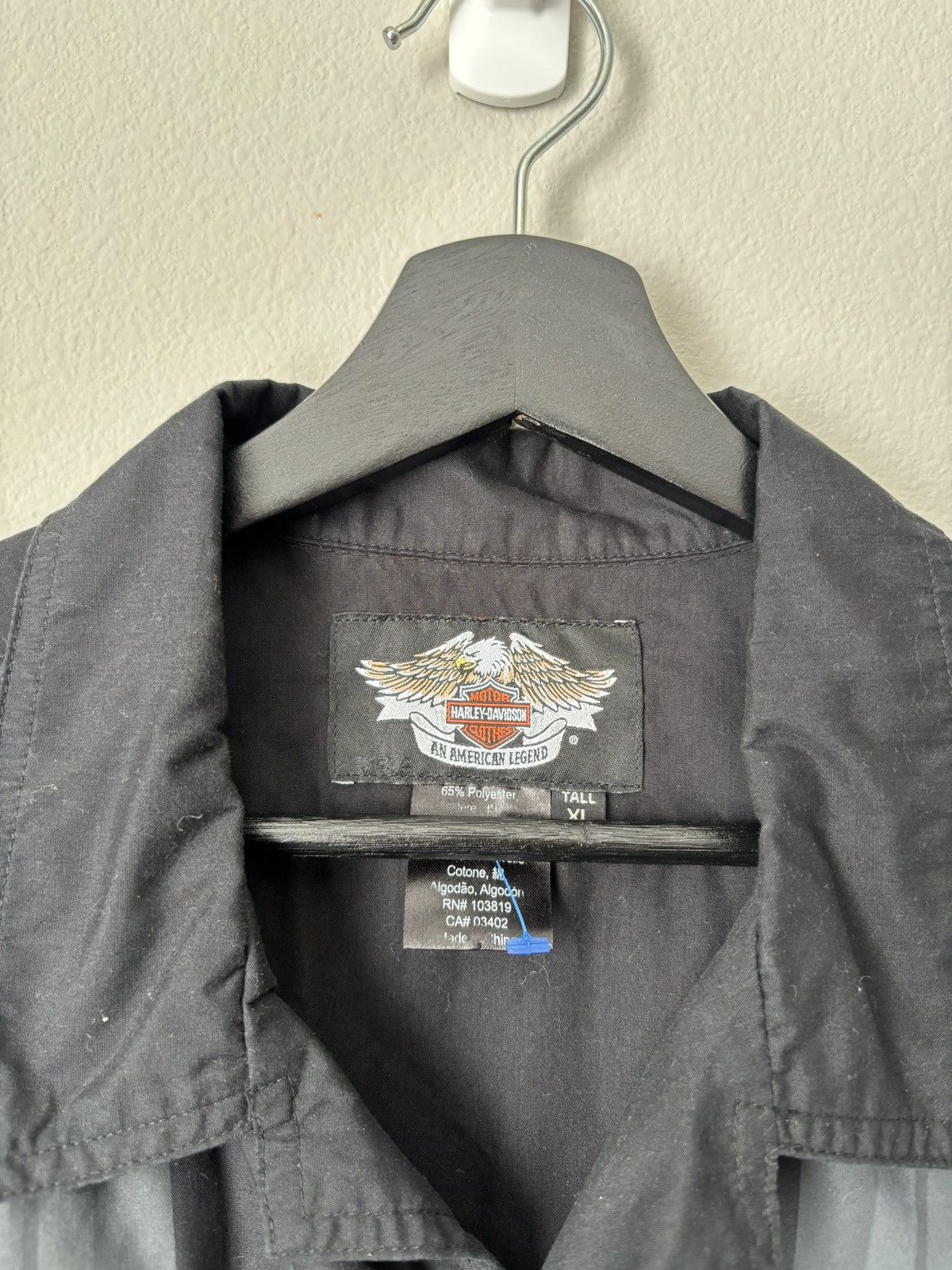 Harley Davidson Vintage Harley Davidson Short Sleeve Button Down Size US XL / EU 56 / 4 - 2 Thumbnail