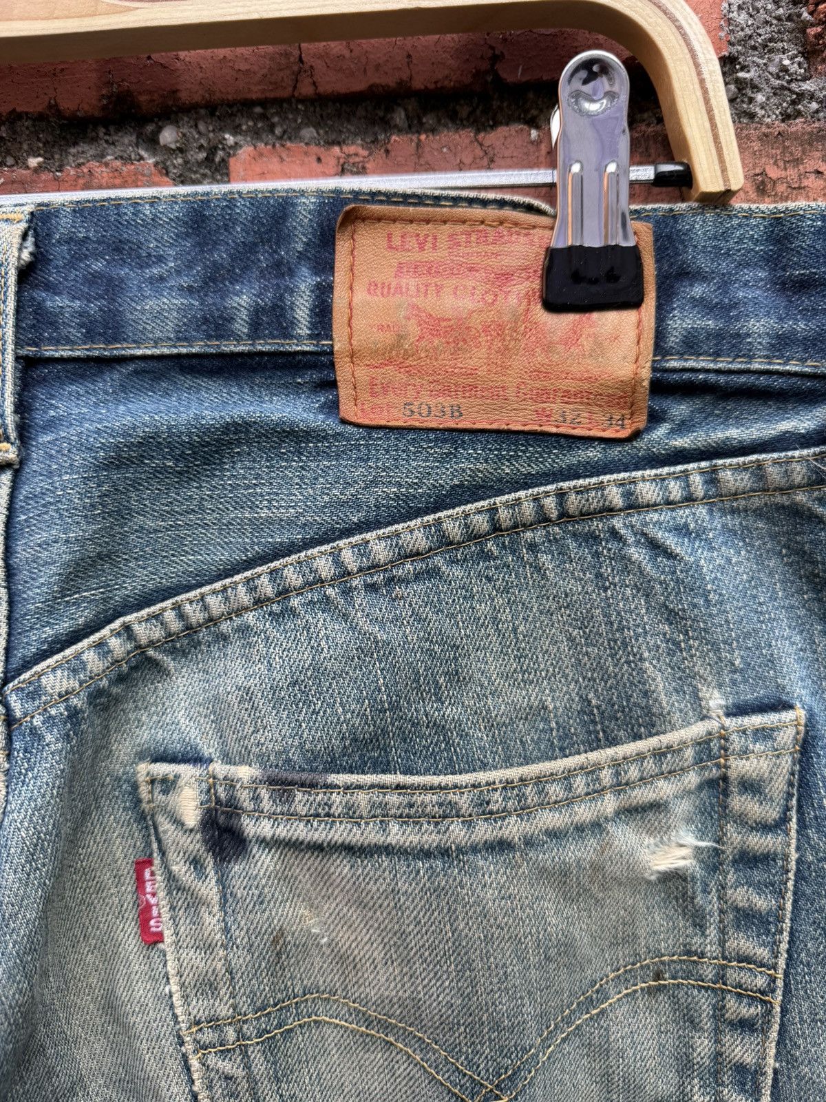 Levi's Vintage Clothing W32x33 Vintage levi’s 503B redline big E distressed denime Size US 32 / EU 48 - 6 Thumbnail