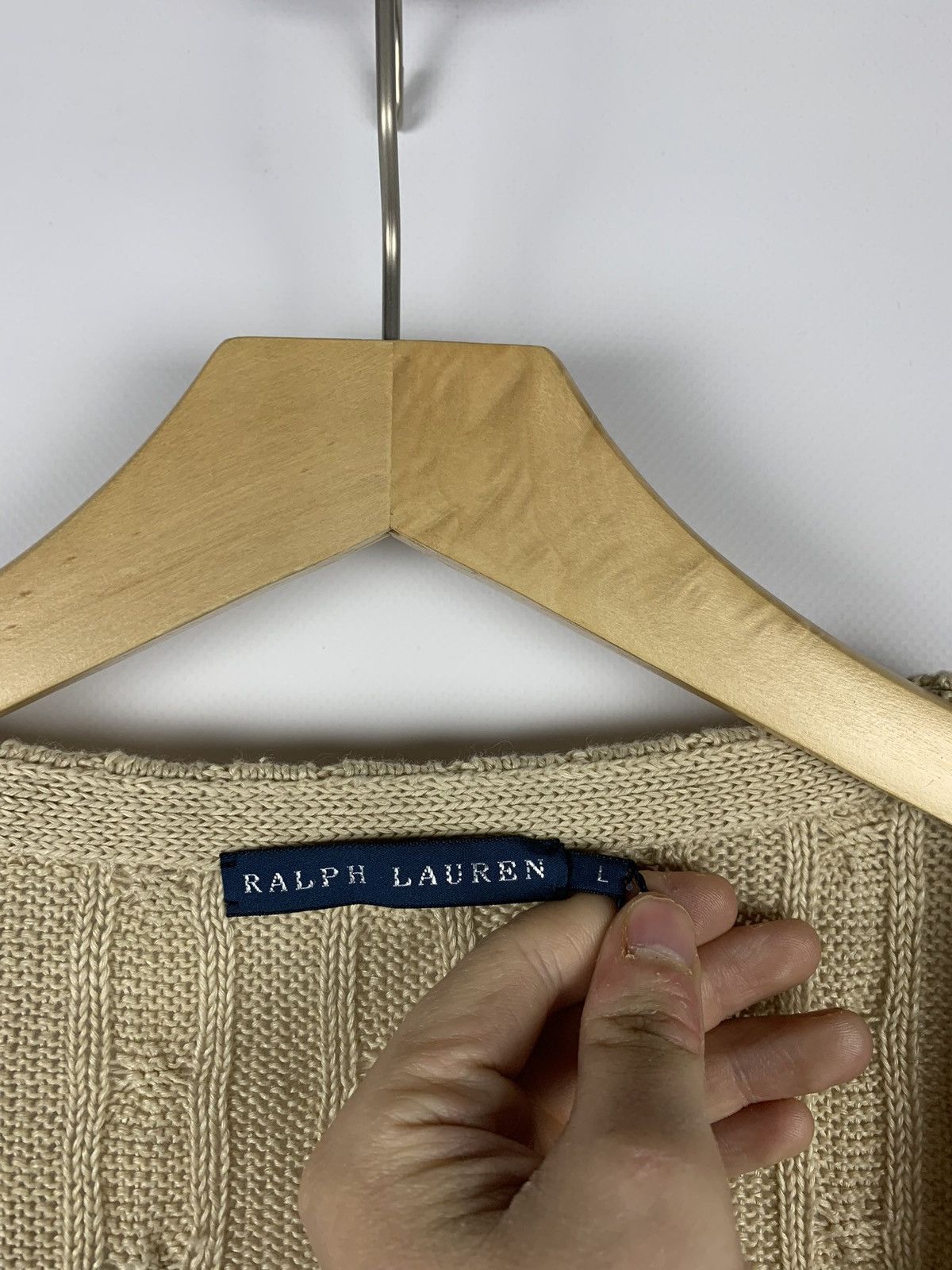 Ralph Lauren New with tags Ralph Lauren Cable Knit Linen Cardigan Belted Size L / US 10 / IT 46 - 6 Thumbnail