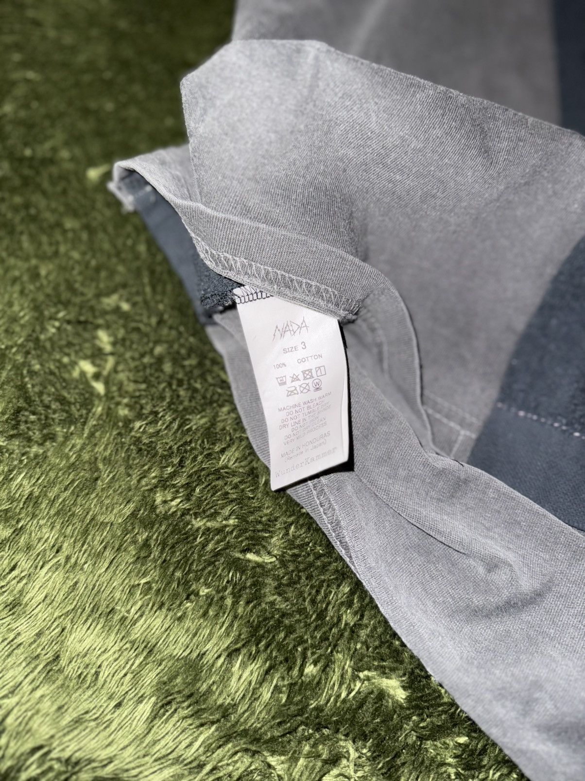 Japanese Brand [3] nada not nada 5-cut Reproduct Vintage Washed Tee Size US XXL / EU 58 / 5 - 6 Thumbnail