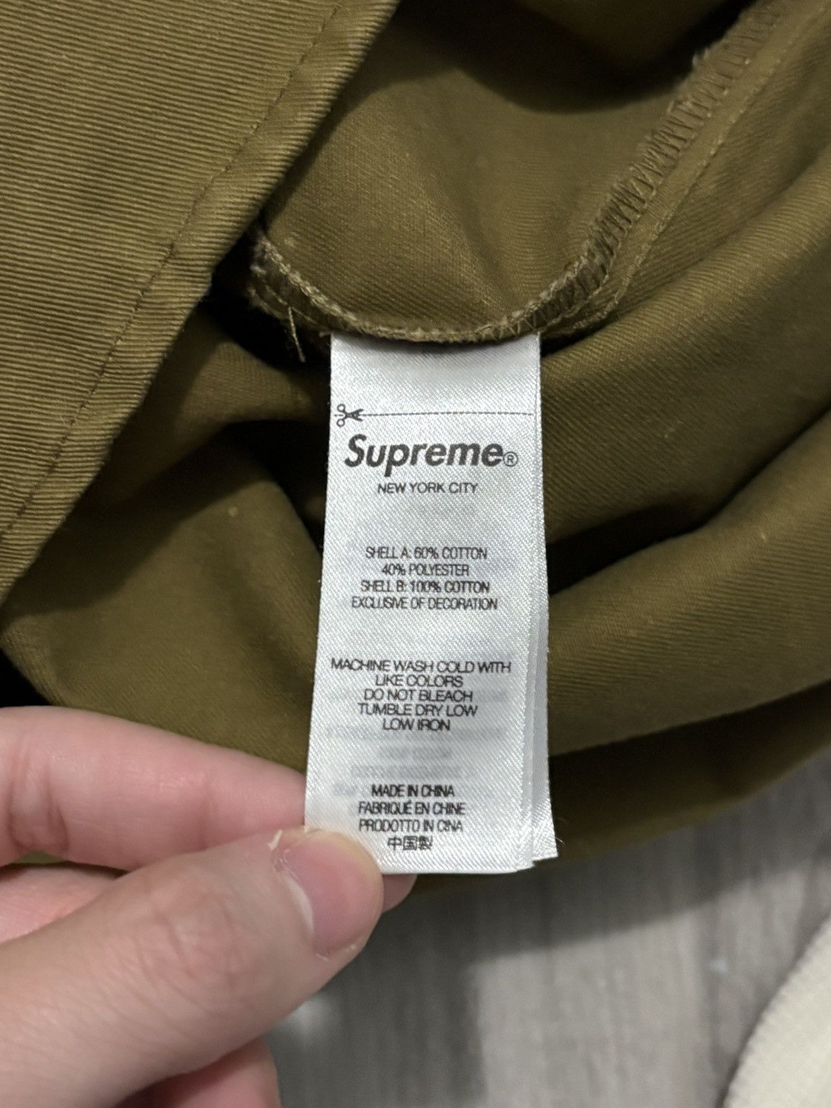 Supreme Supreme Thermal Work Shirt Button Up FW23 Olive Size US XL / EU 56 / 4 - 6 Thumbnail