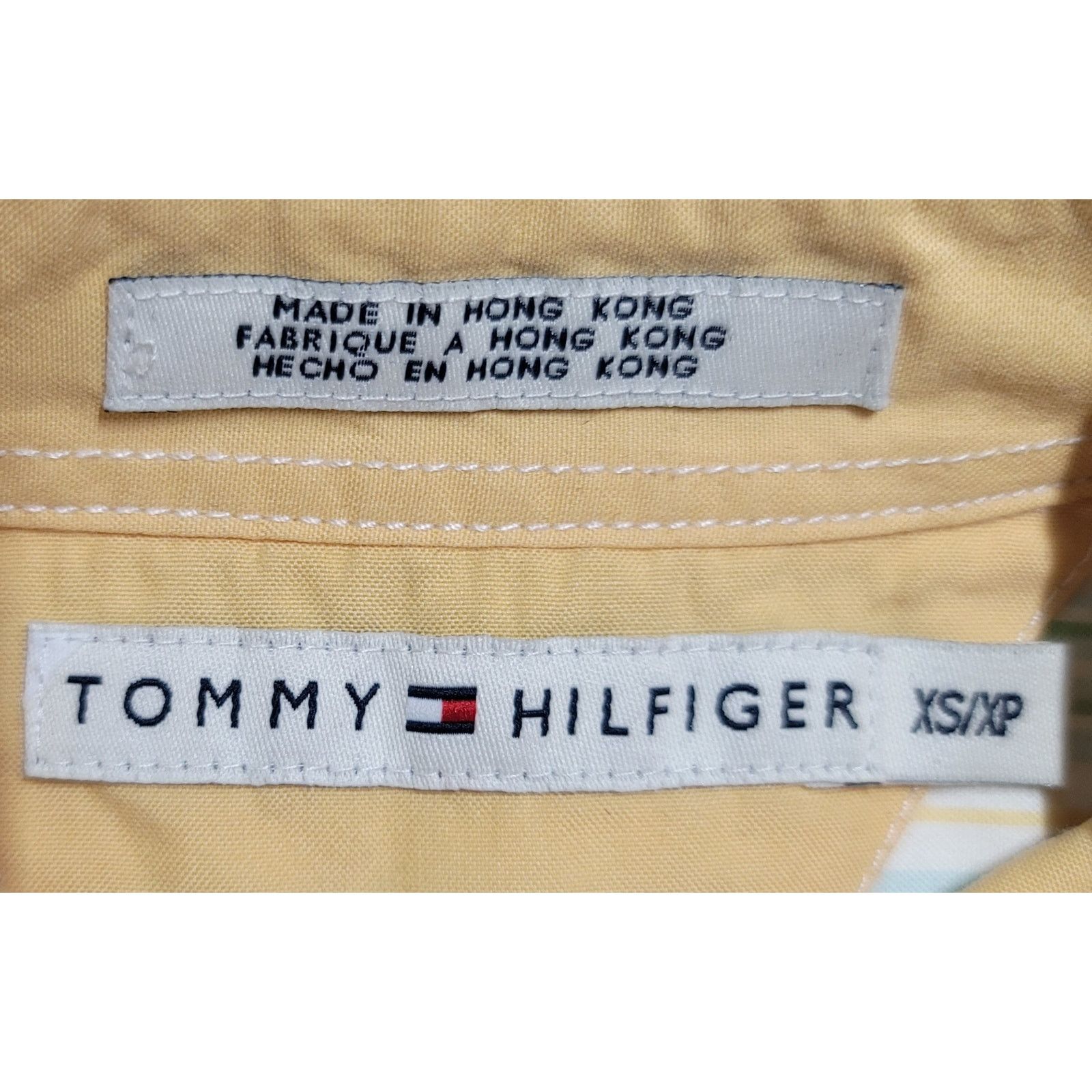 Tommy Hilfiger Tommy Hilfiger White Blue Green Striped Button Up Top XS Size XS / US 0-2 / IT 36-38 - 3 Thumbnail