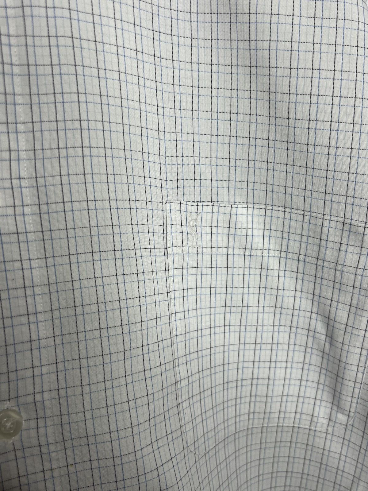 Yves Saint Laurent Vintage Yves Saint Laurent Shirt Short Sleeve Tee Plaid Size US XL / EU 56 / 4 - 4 Thumbnail