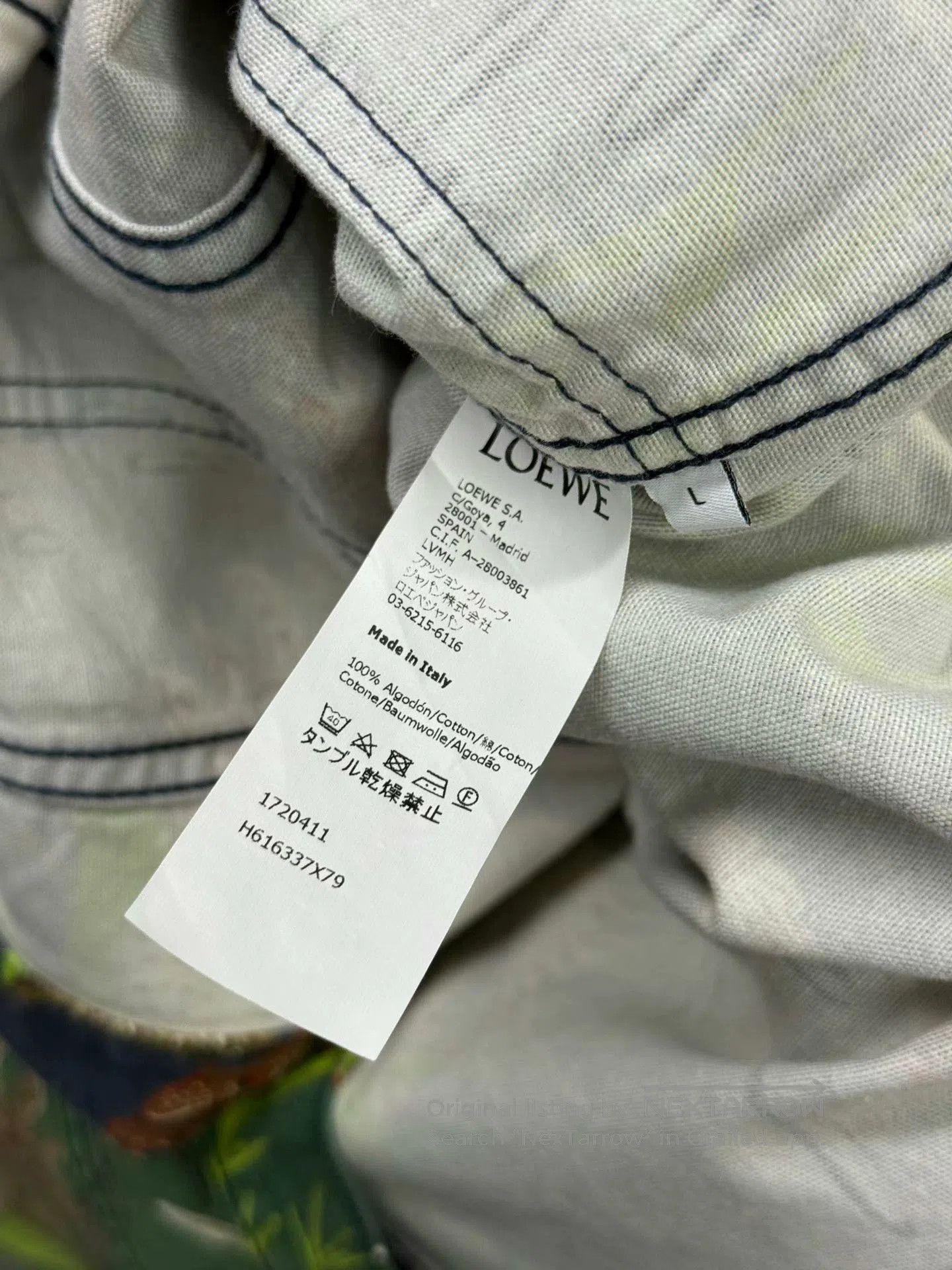 Loewe Loewe Mermaid Print Denim Jacket. Size L / US 10 / IT 46 - 6 Thumbnail