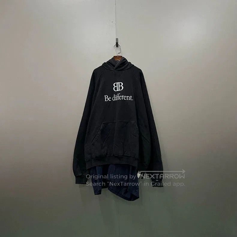 Balenciaga Balenciaga Black Double B Embroidery Hoodie. Size US L / EU 52-54 / 3 - 1 Thumbnail