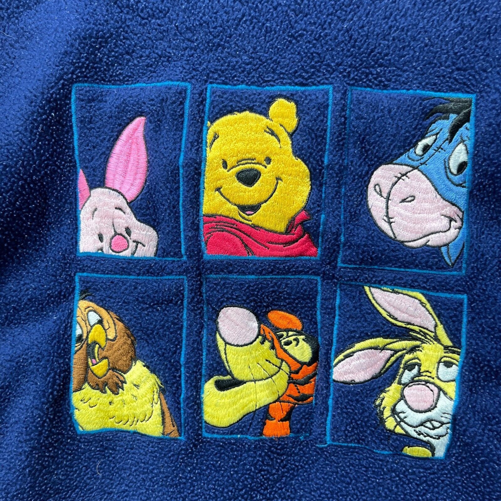 Disney × Vintage Vintage '90s Disney Winnie the Pooh Fleece Hoodie Small Size US S / EU 44-46 / 1 - 3 Thumbnail