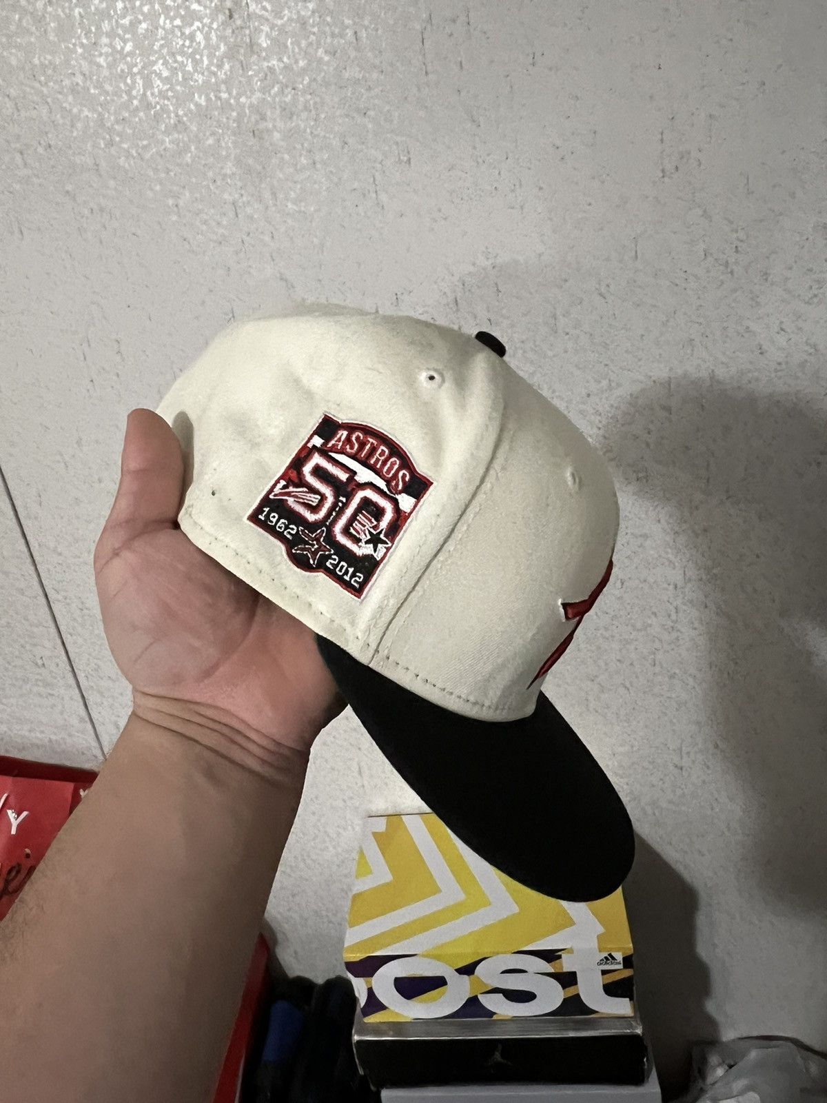 image of New Era Astro Hat Old Logo in White, Men's