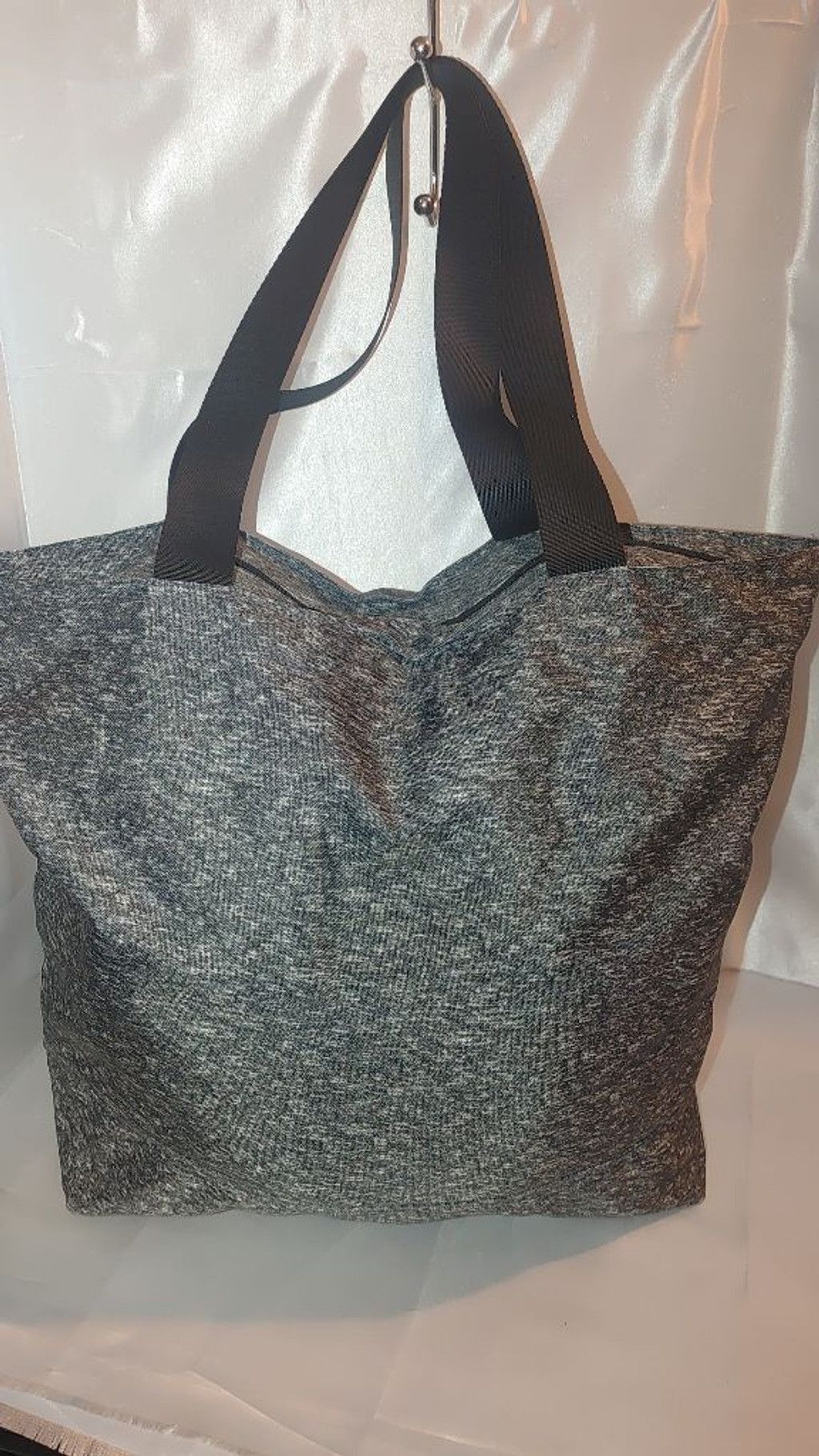 Pink PINK Classic Nylon Stormy Heather Grey Tote Size ONE SIZE - 7 Thumbnail