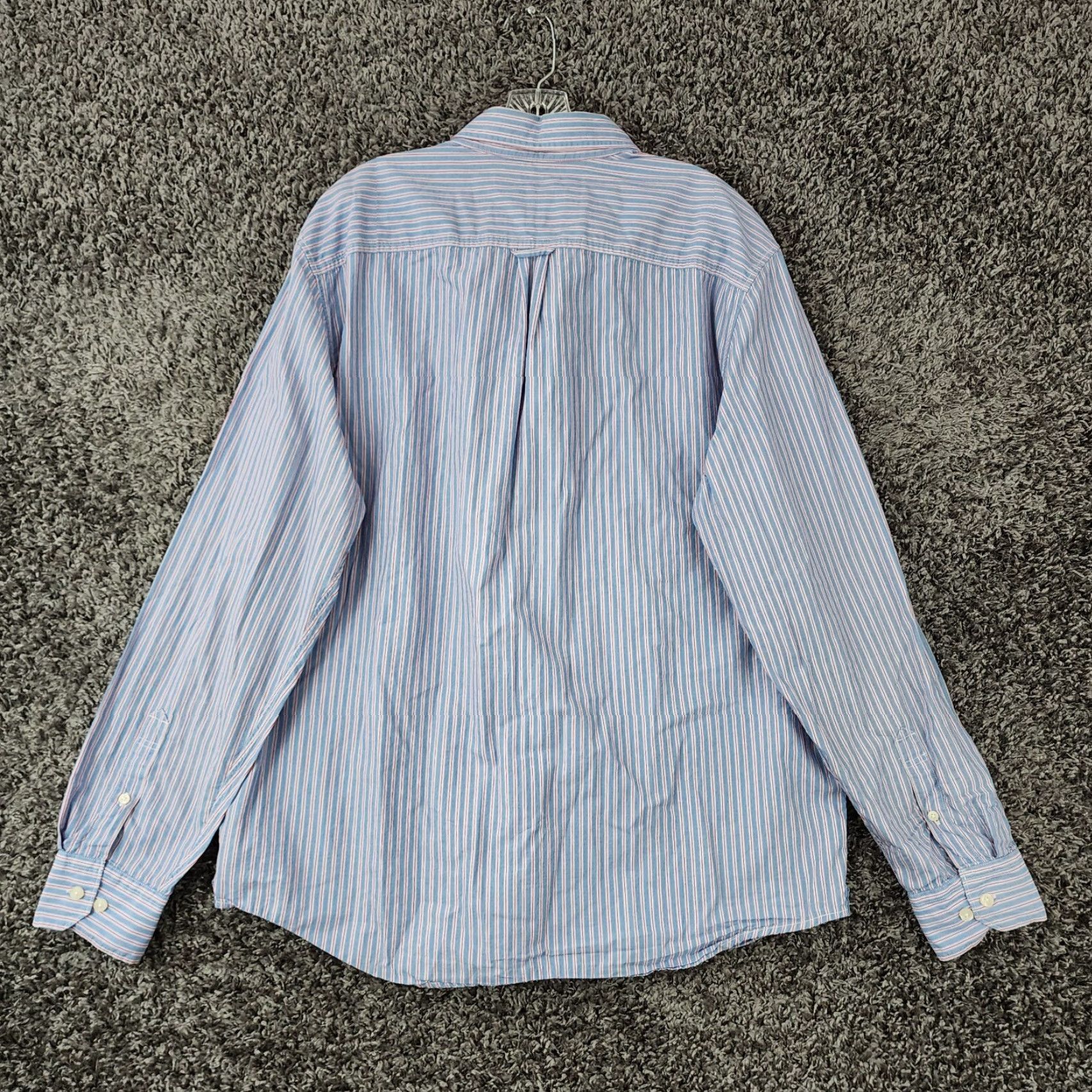 American Eagle Outfitters American Eagle Shirt Mens XL Blue Striped Long Sleeve Button-Up Mens Size US XL / EU 56 / 4 - 5 Thumbnail