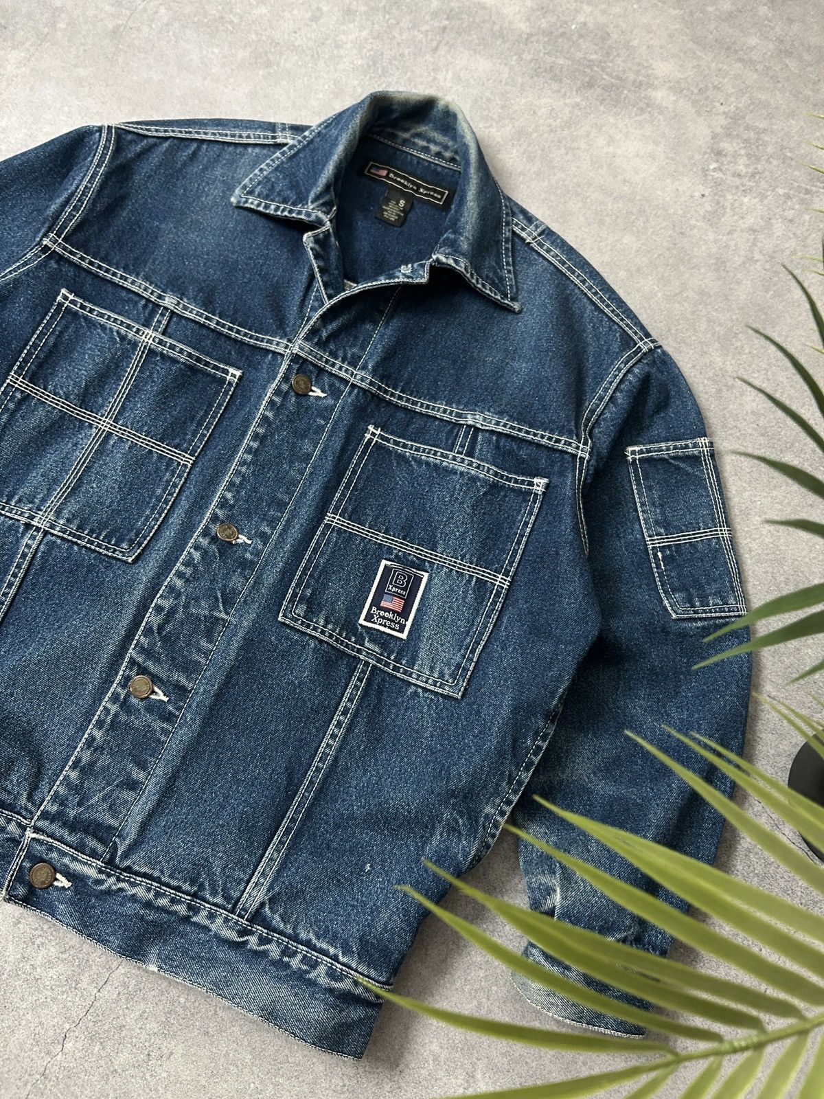 Brooklyn Xpress Vintage Brooklyn Xpress Rap denim jacket mens 90s Size US S / EU 44-46 / 1 - 4 Thumbnail