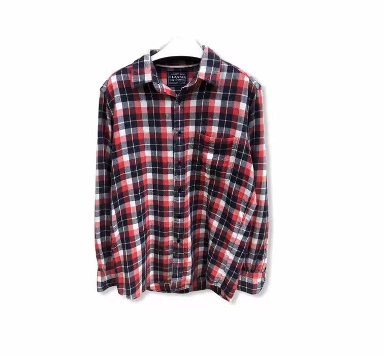image of Flannel Uniqlo Checked Plaid Tartan Button Up Shirt, Men's (Size Medium)