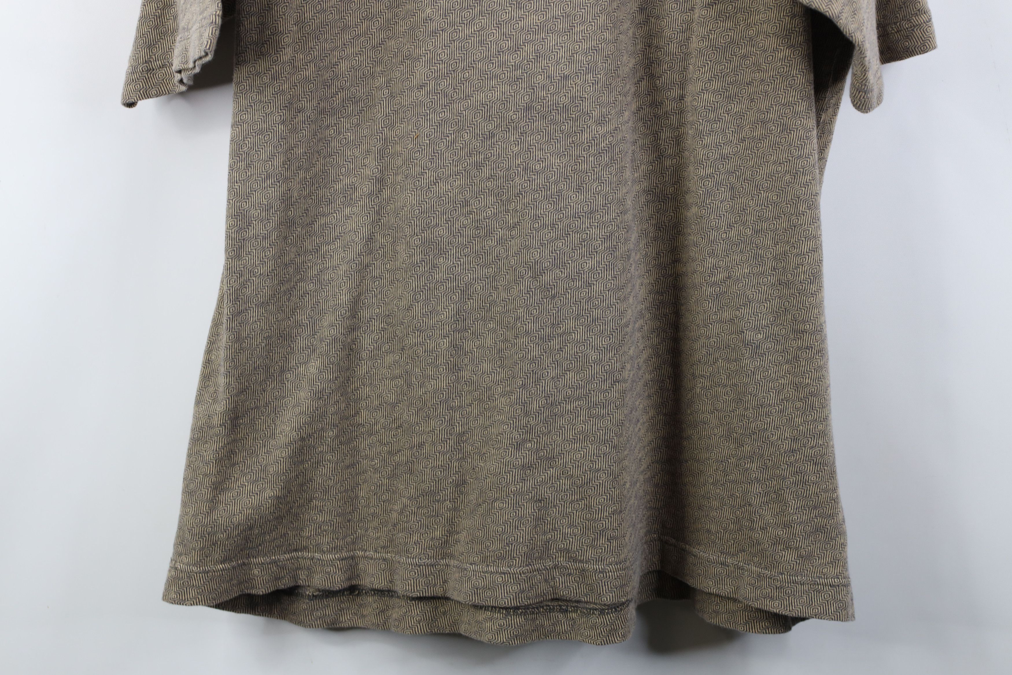 Vintage Vintage 90s Streetwear Baggy Geometric Knit Golf Polo Shirt Size US L / EU 52-54 / 3 - 12 Thumbnail
