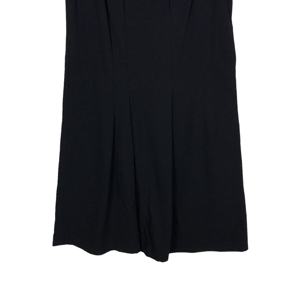 Yohji Yamamoto 🔥RICH BLACK LONG BLOUSE SLEEVELESS Y’S YOHJI YAMAMOTO Size M / US 6-8 / IT 42-44 - 5 Thumbnail