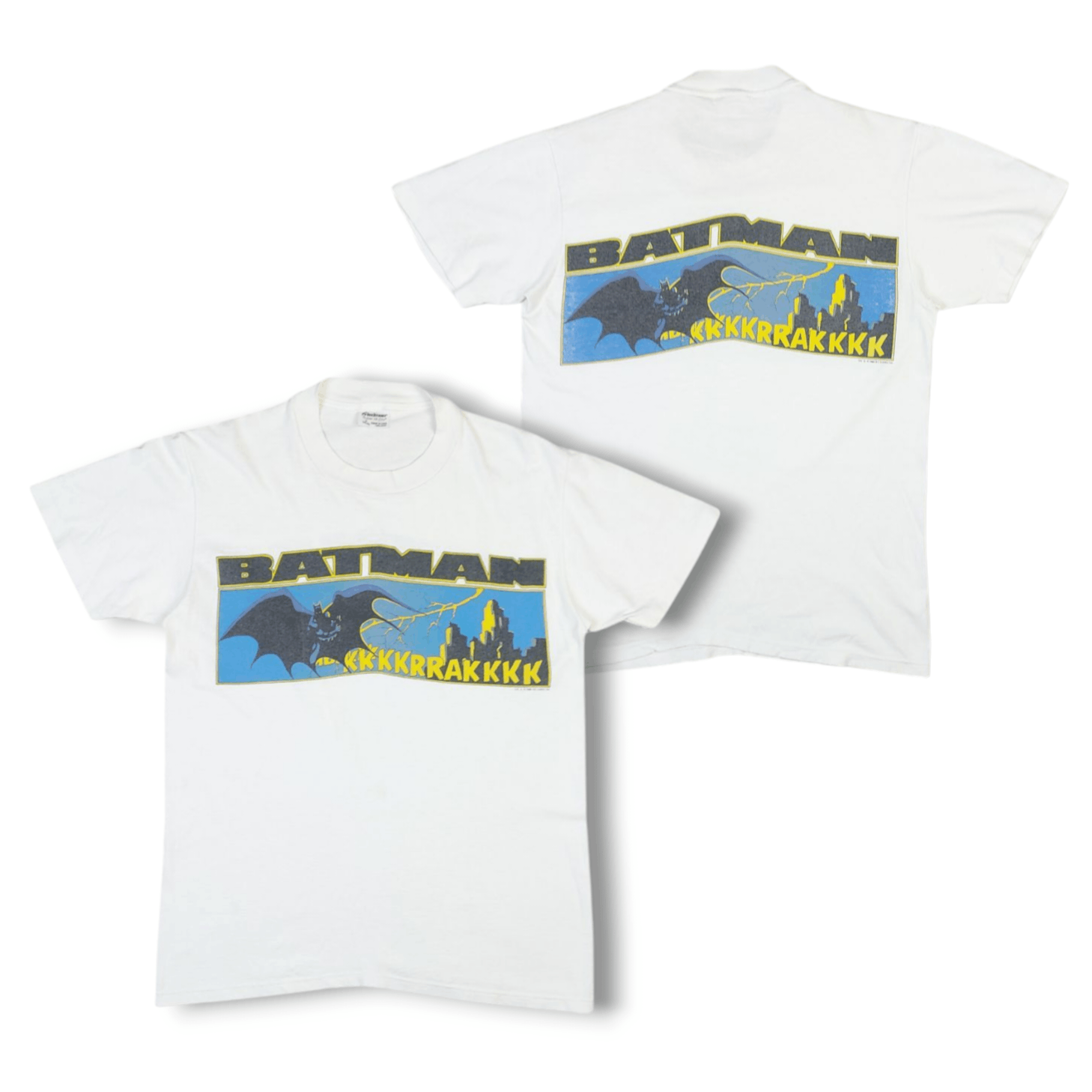 DC Comics × Vintage Vintage 80s Batman Dc Comics 1989 Dubble-Sided TEE Size US M / EU 48-50 / 2 - 1 Thumbnail