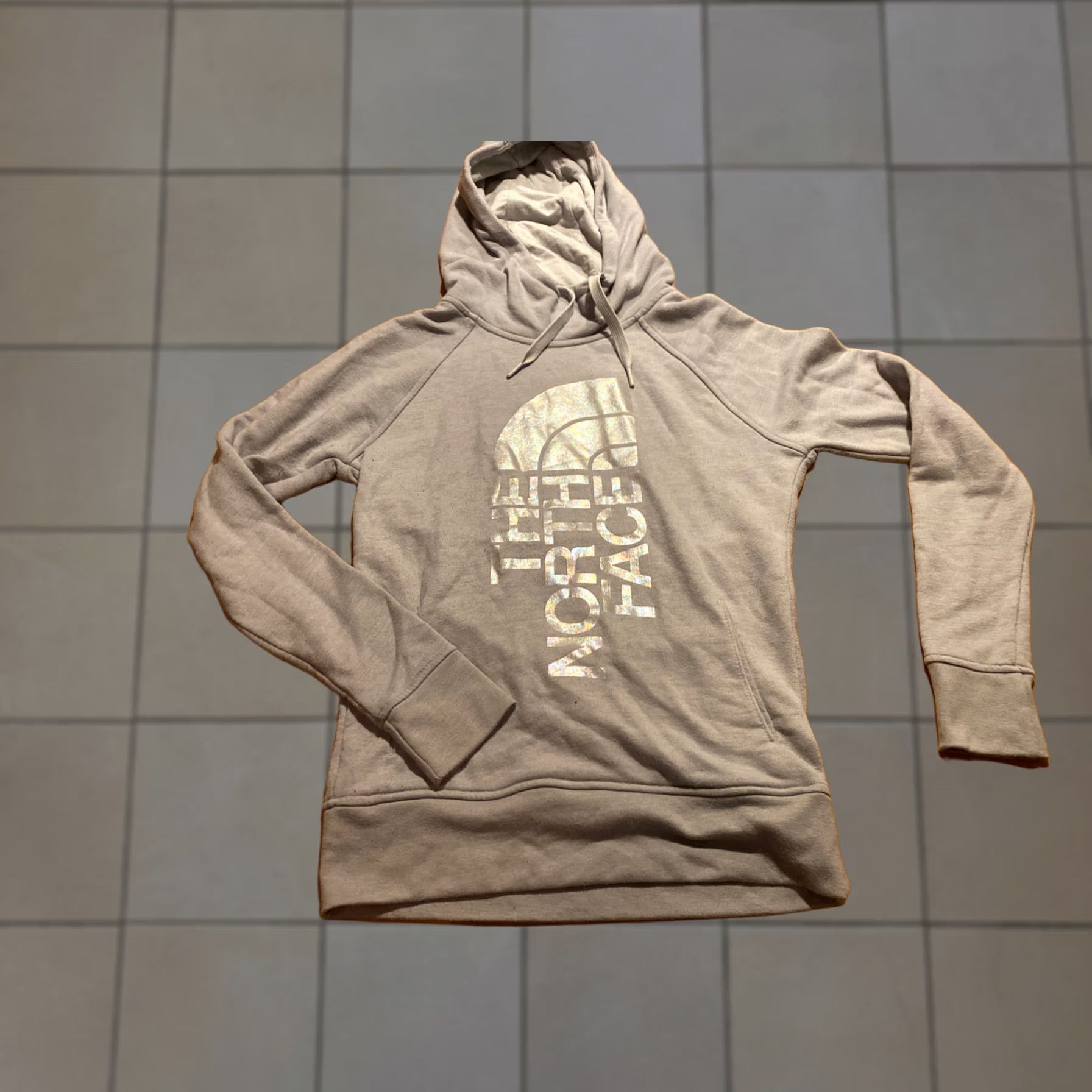 The North Face The North Face Hoodie Sweatshirt Gray Womens Pullover Size S Hooded Big Logo Size S / US 4 / IT 40 - 1 Thumbnail