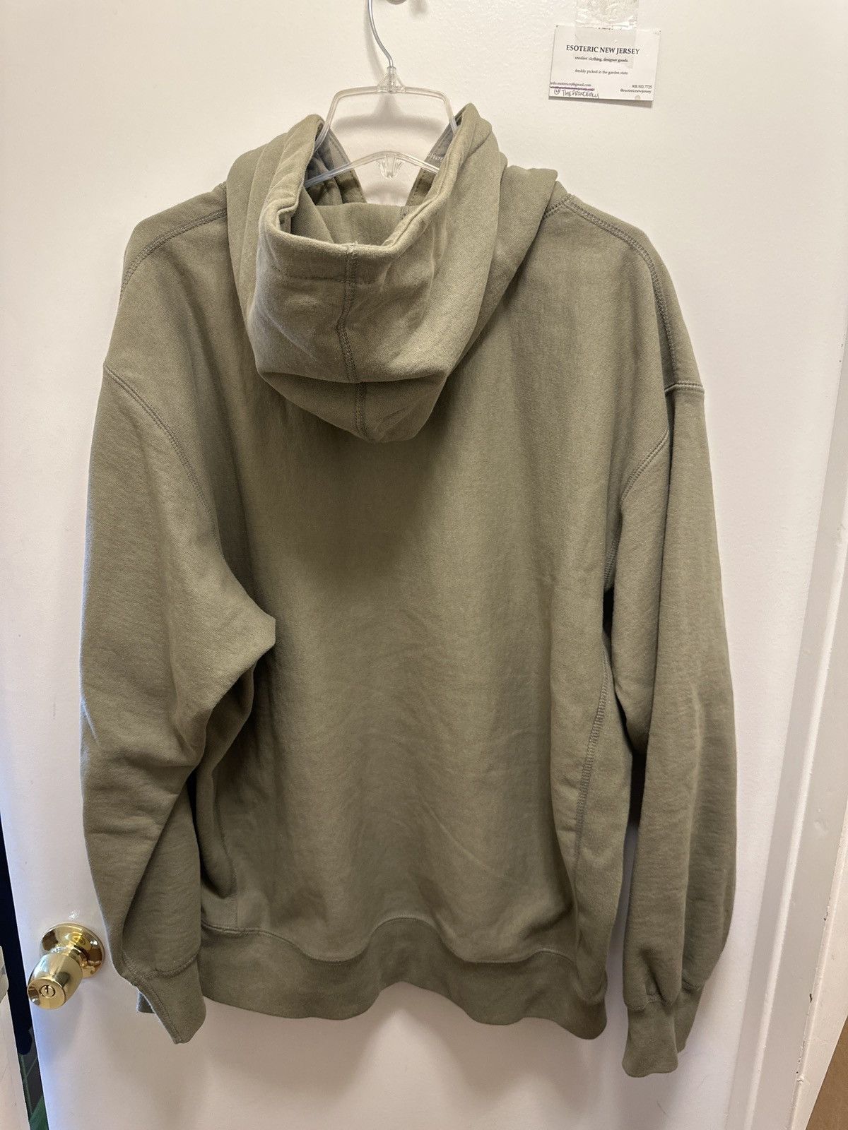 Supreme Supreme Cross Box Logo Olive Hoodie XL Size US XL / EU 56 / 4 - 4 Thumbnail