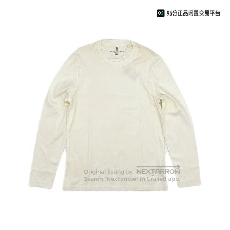Brunello Cucinelli Brunello Cucinelli Men's Solid Crew Neck Long. Size US M / EU 48-50 / 2 - 1 Thumbnail